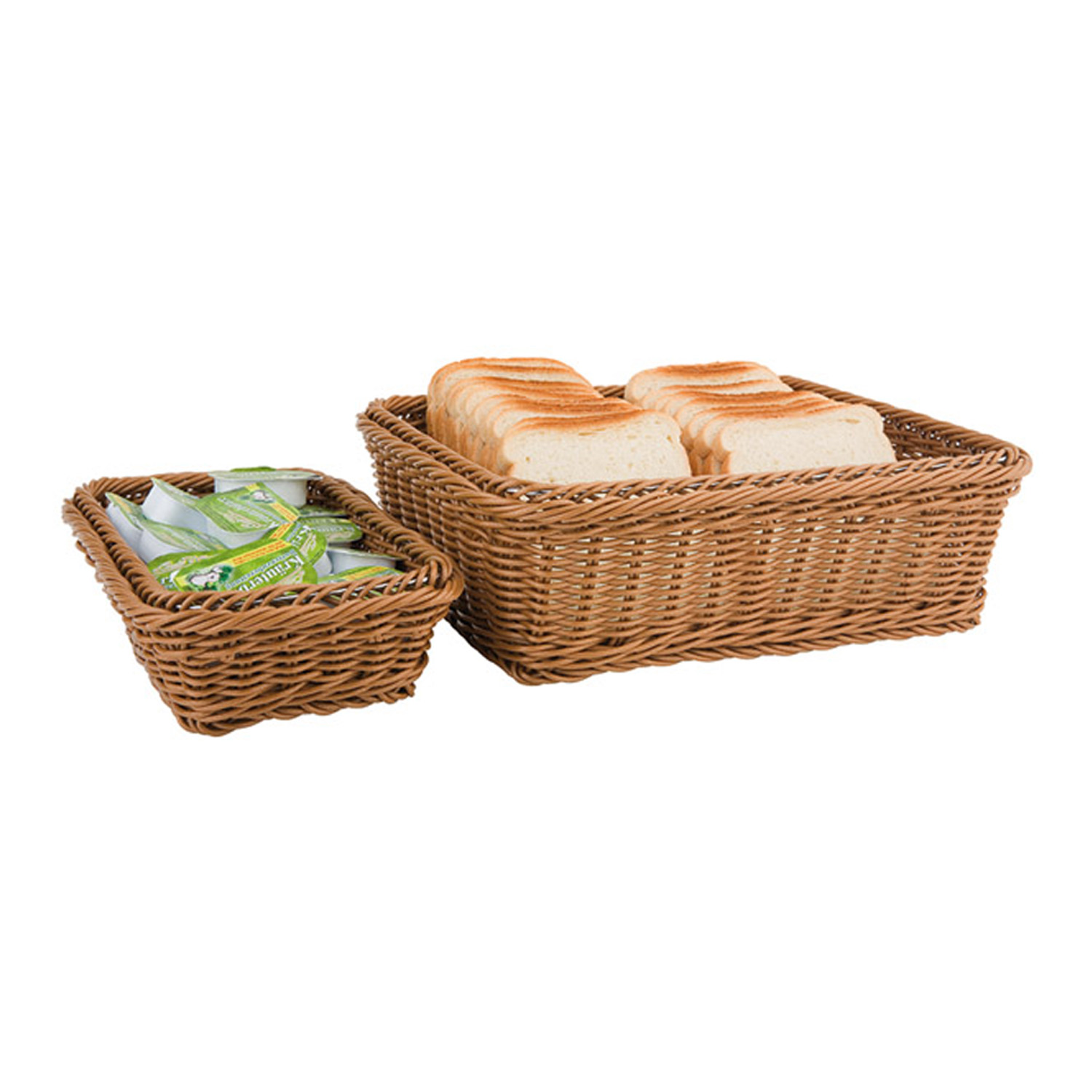 Präsentationsschale flach, D: 38 cm, H. 7,5 cm, hellbeige