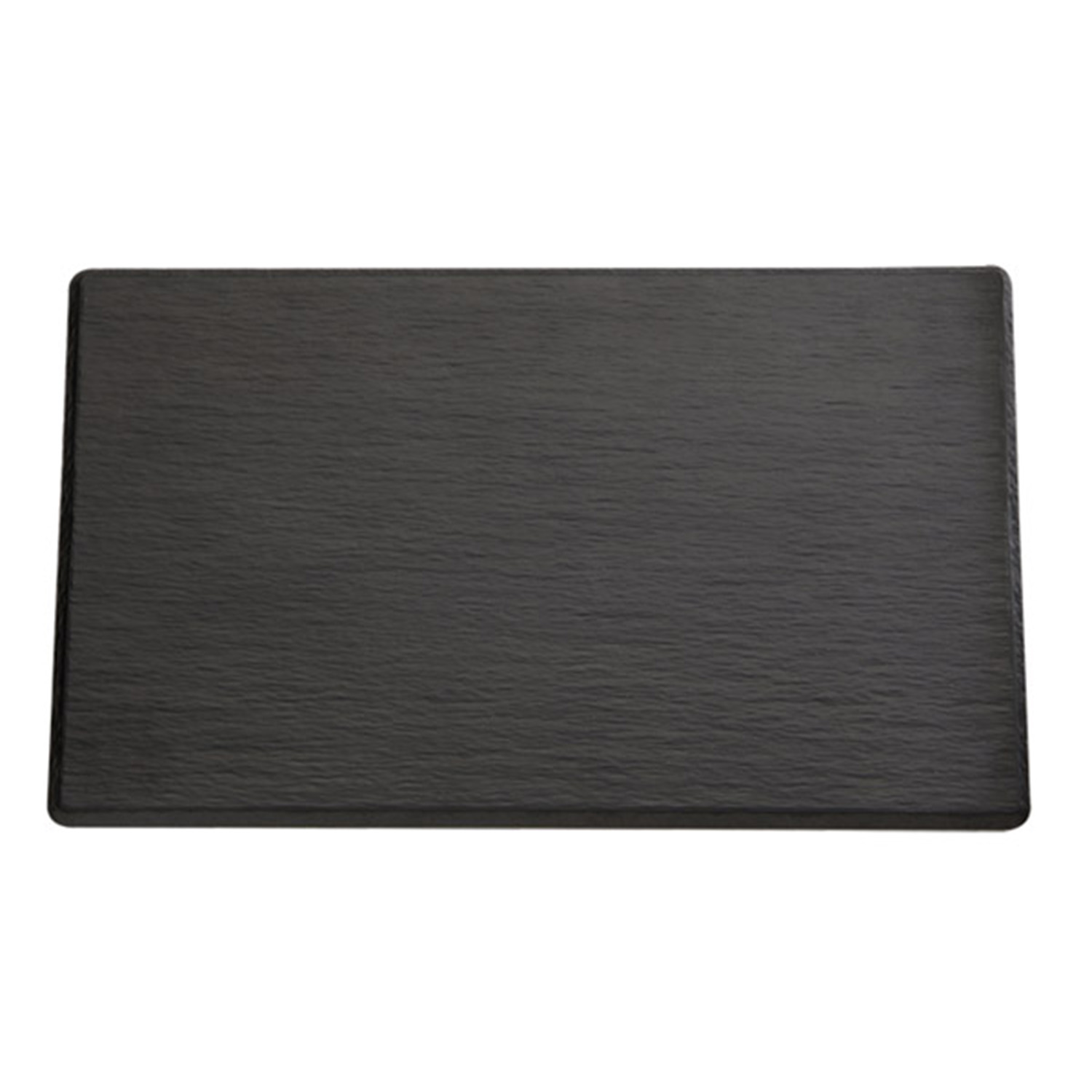 GN 2/4 Tablett -SLATE- 53 x 16,2 cm, H: 1 cm Melamin, schwarz, Schieferlook