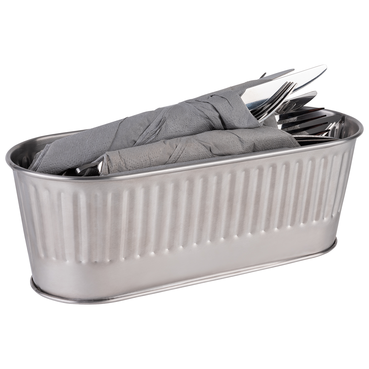 Besteckbehälter / Korb Edelstahl, 29,5 x 12 x 10 cm Besteckbehälter / Korb Edelstahl, 29,5 x 12 x 10 cm