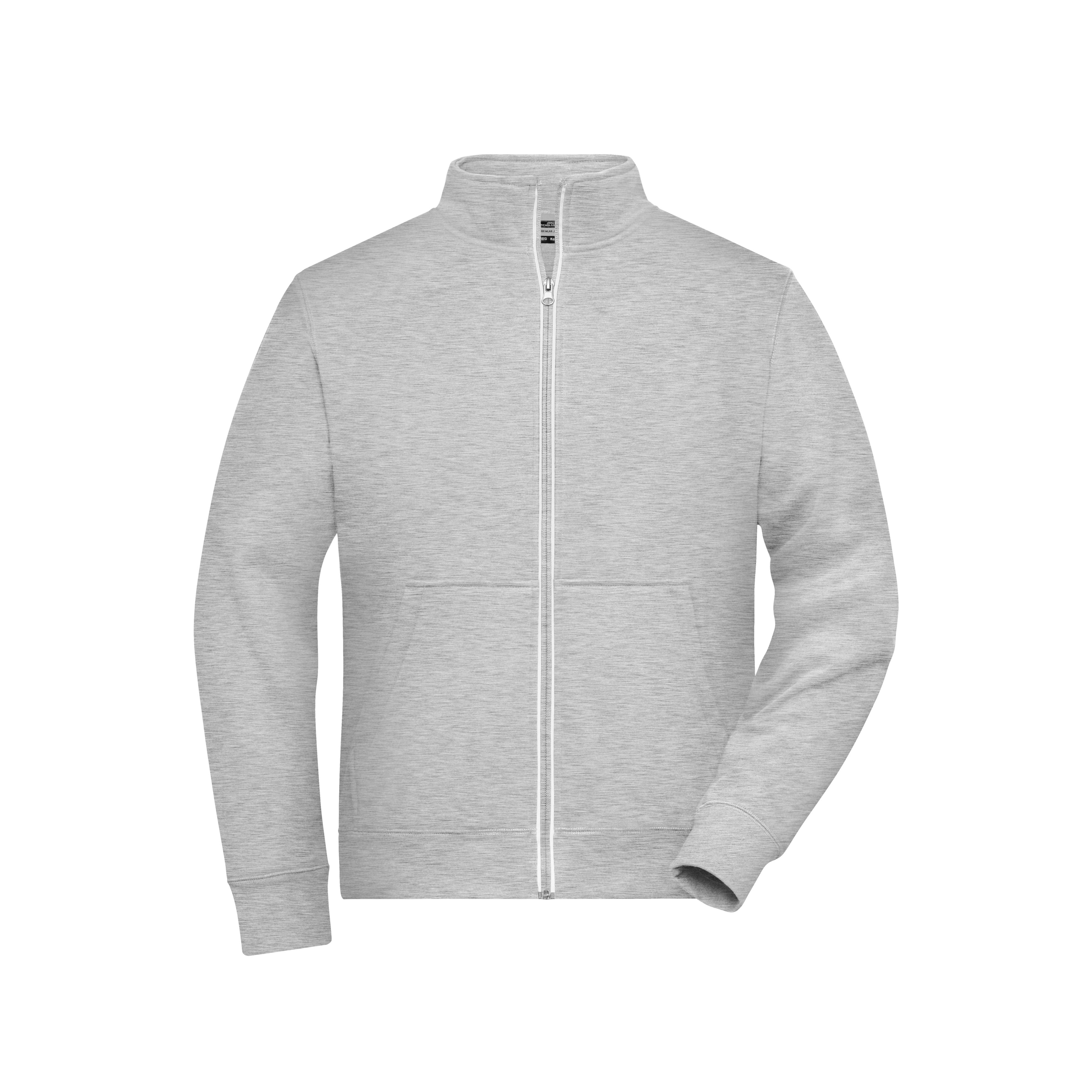 Herrenjacke Solid Doubleface, grau meliert