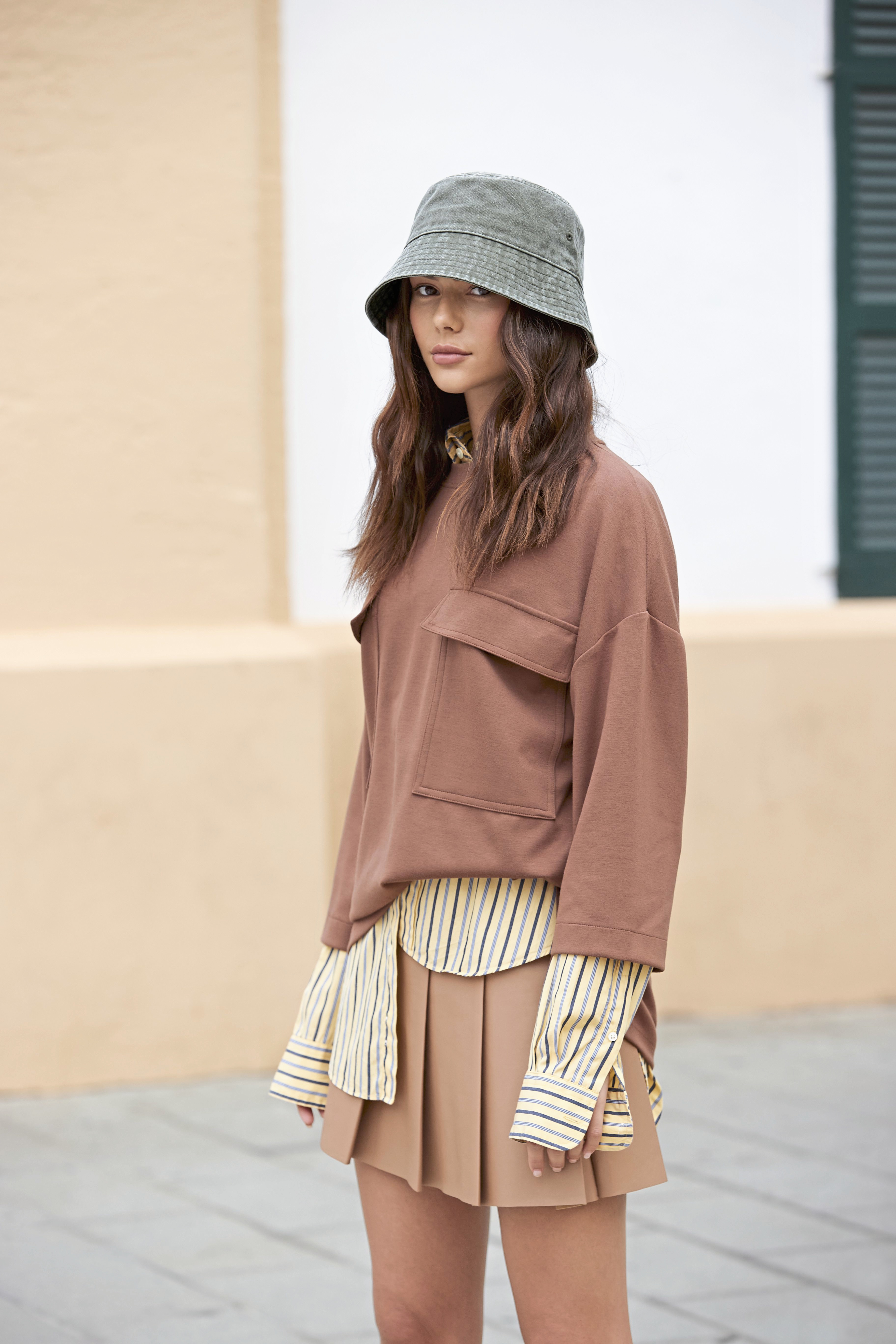 Vintage Bucket Hat/Fischerhut, denim