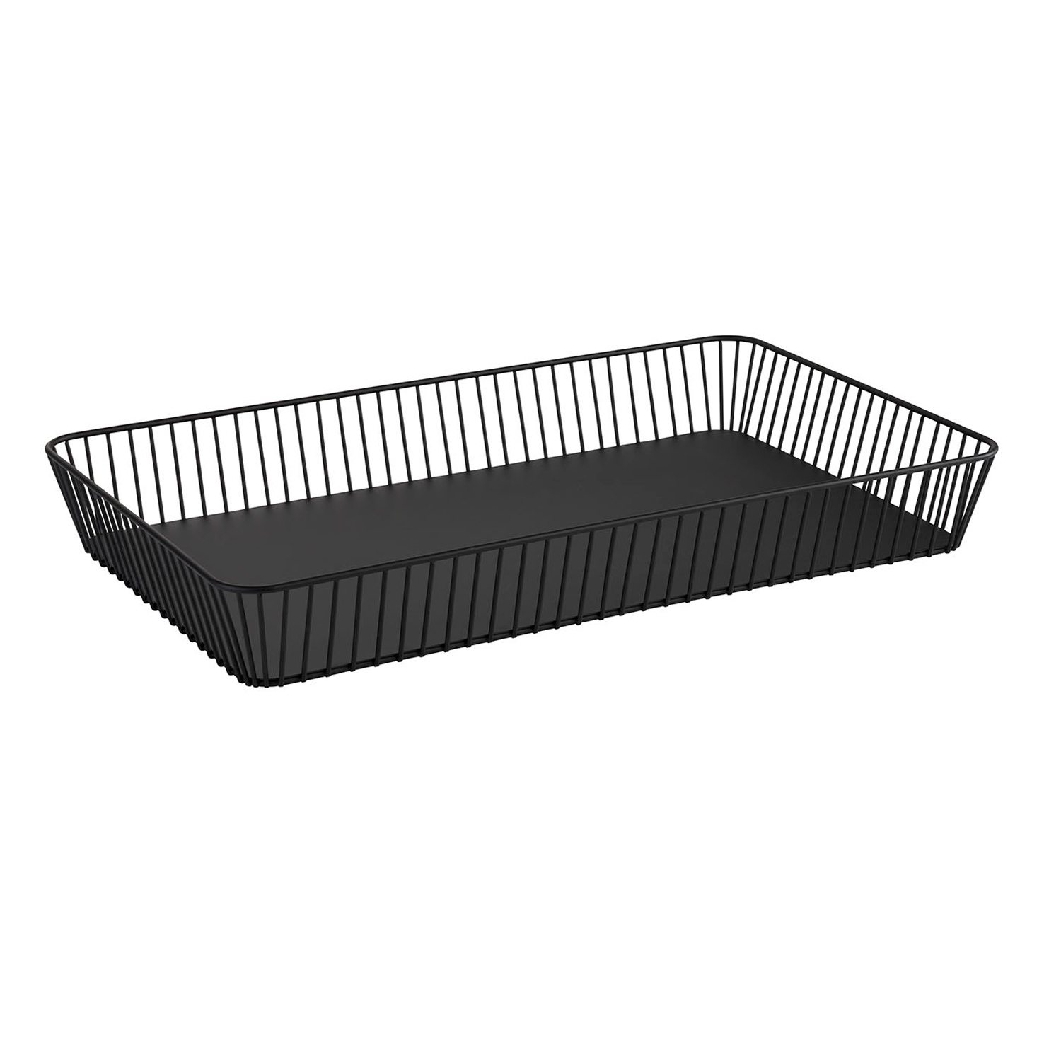 GN 1/1 Korb -URBAN- 53 x 32,5 cm, H: 7,5 cm Metall, schwarz 