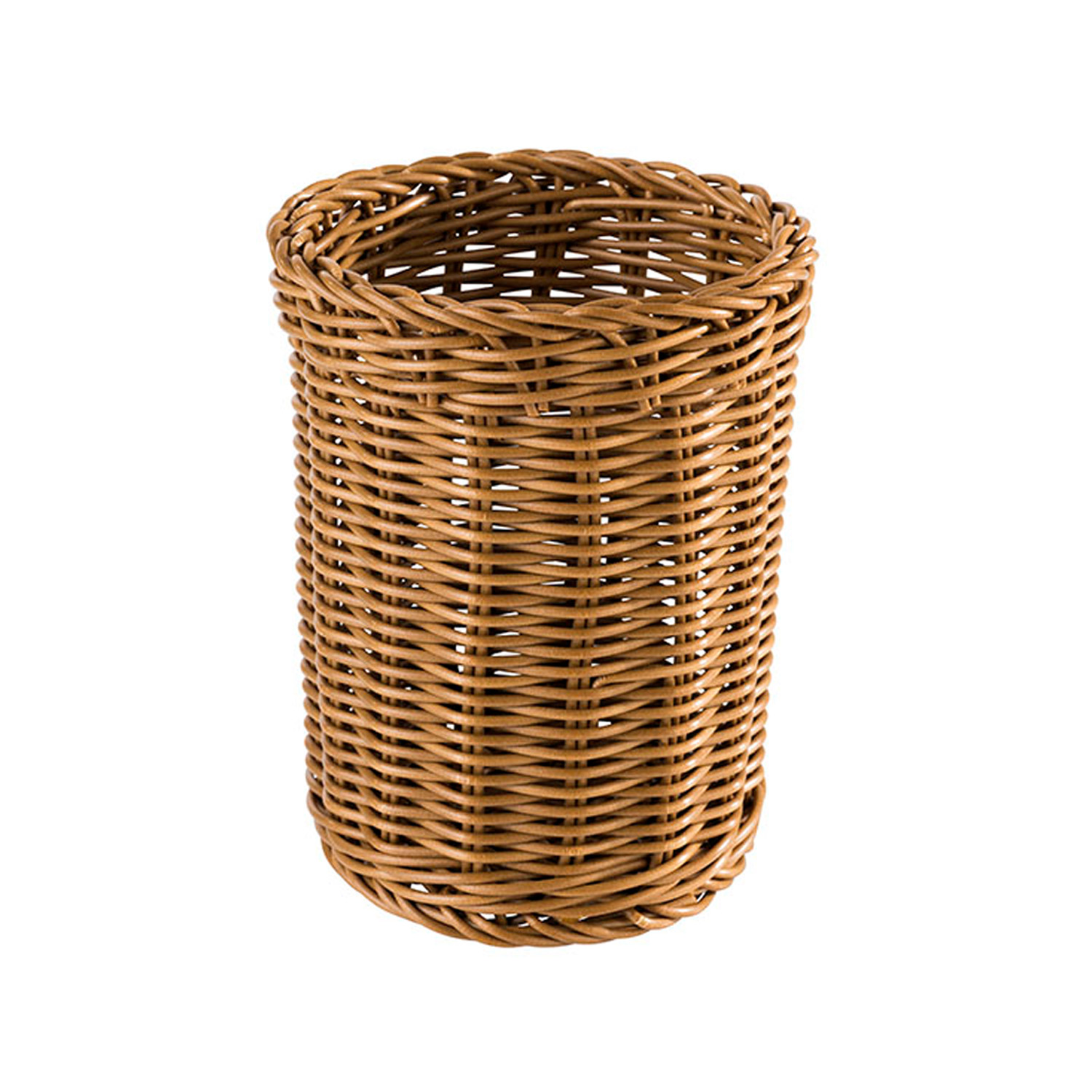 Besteckkorb -ECONOMIC- Ø 12 cm, H: 15 cm Polypropylen, braun 