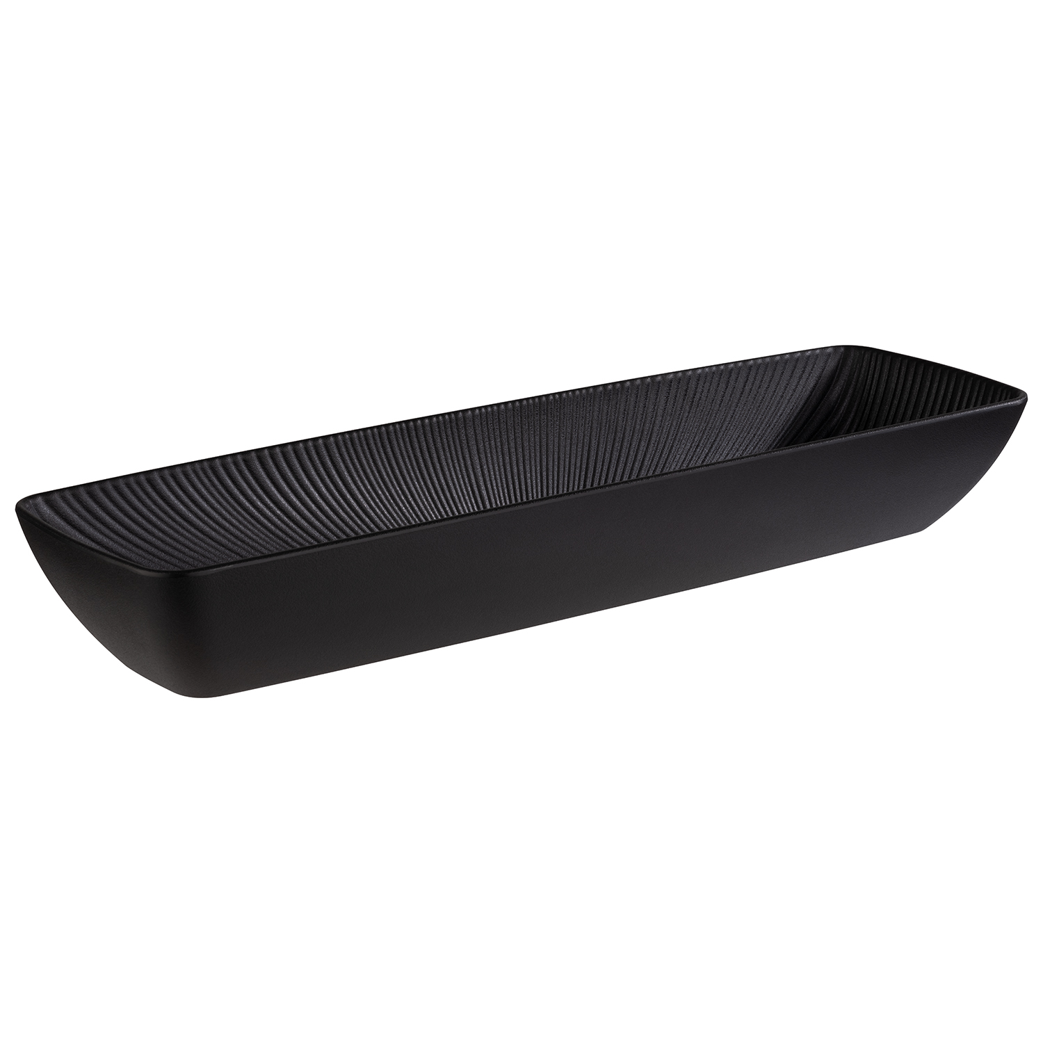 GN 2/4 Schale NERO 53 x 16,2 x 7,5 cm, 3,5 Liter, Melamin schwarz