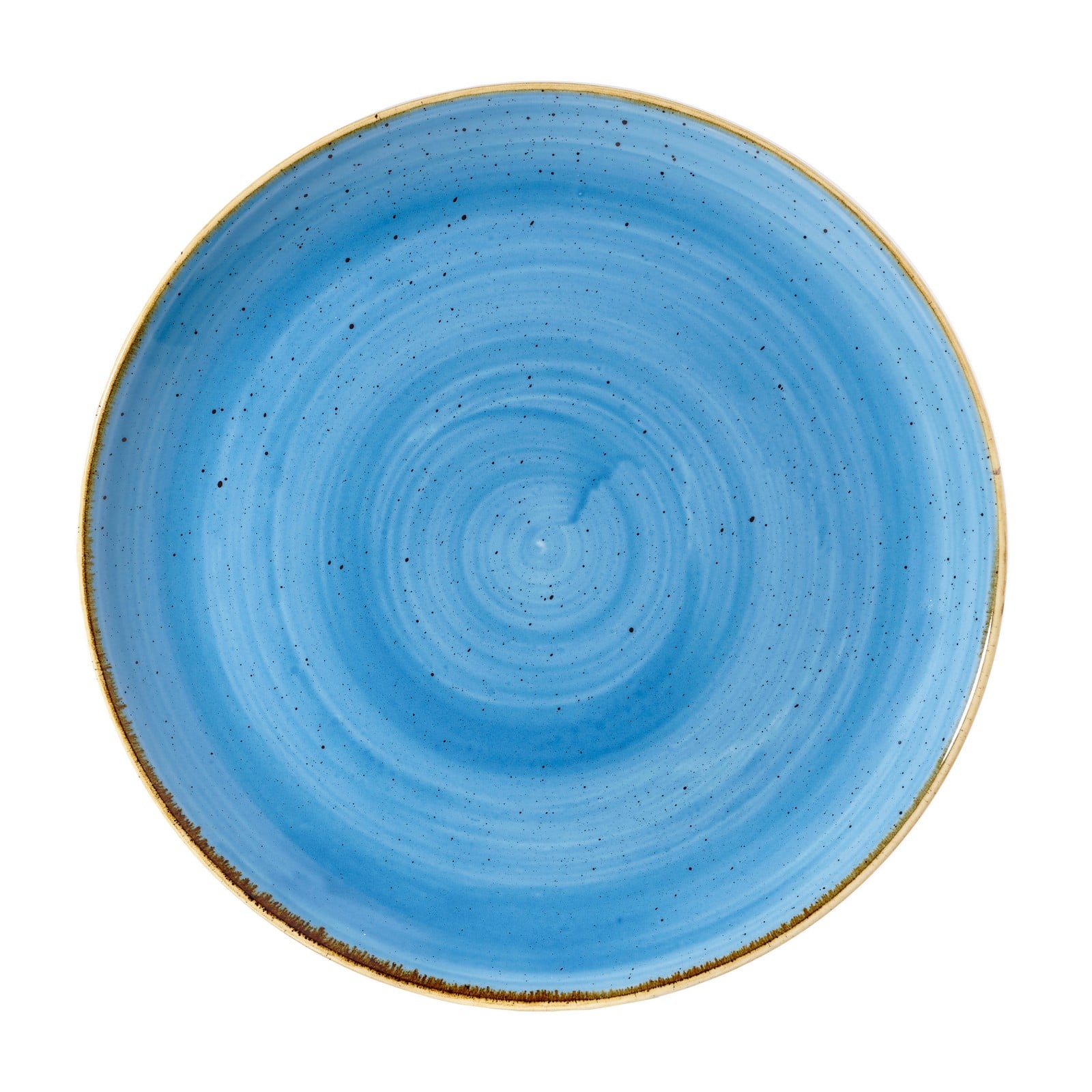 Coup Teller flach 28,8 cm, Stonecast Cornflower Blue
