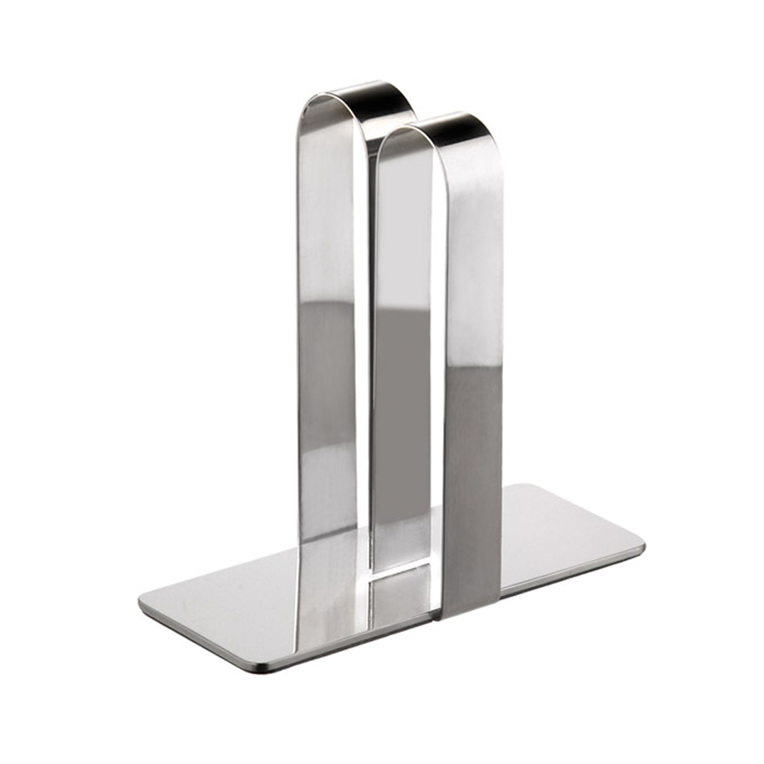 Tischkartenhalter 14 x 5,5 cm, H: 14 cm Edelstahl 