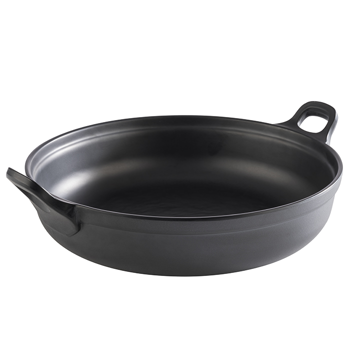 Schale -PADELLA- Ø 28 cm, H: 9 cm Melamin, schwarz 