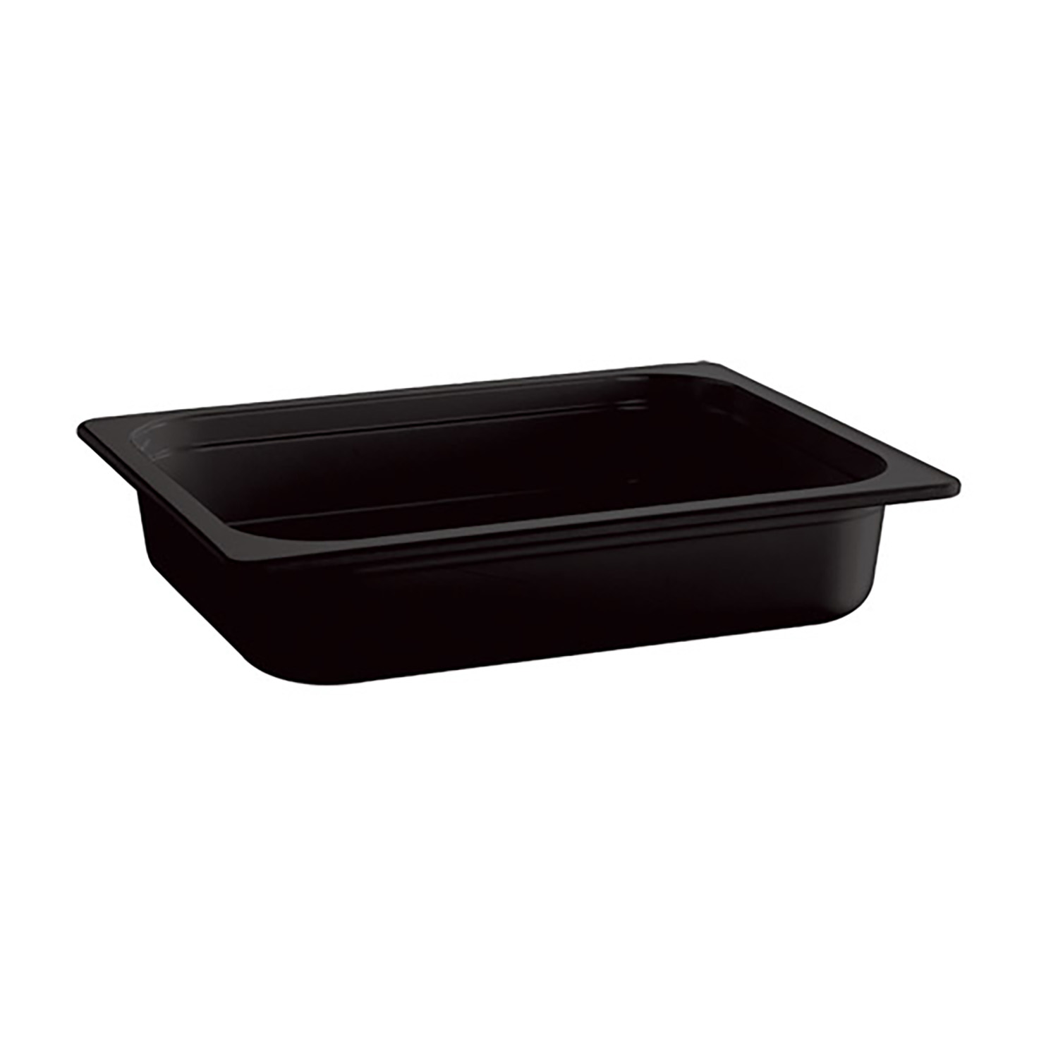 GN 1/2 Behälter - ECO LINE- 32,5 x 26,5 cm, Tiefe: 100 mm Melamin, schwarz, 4,7 Liter 