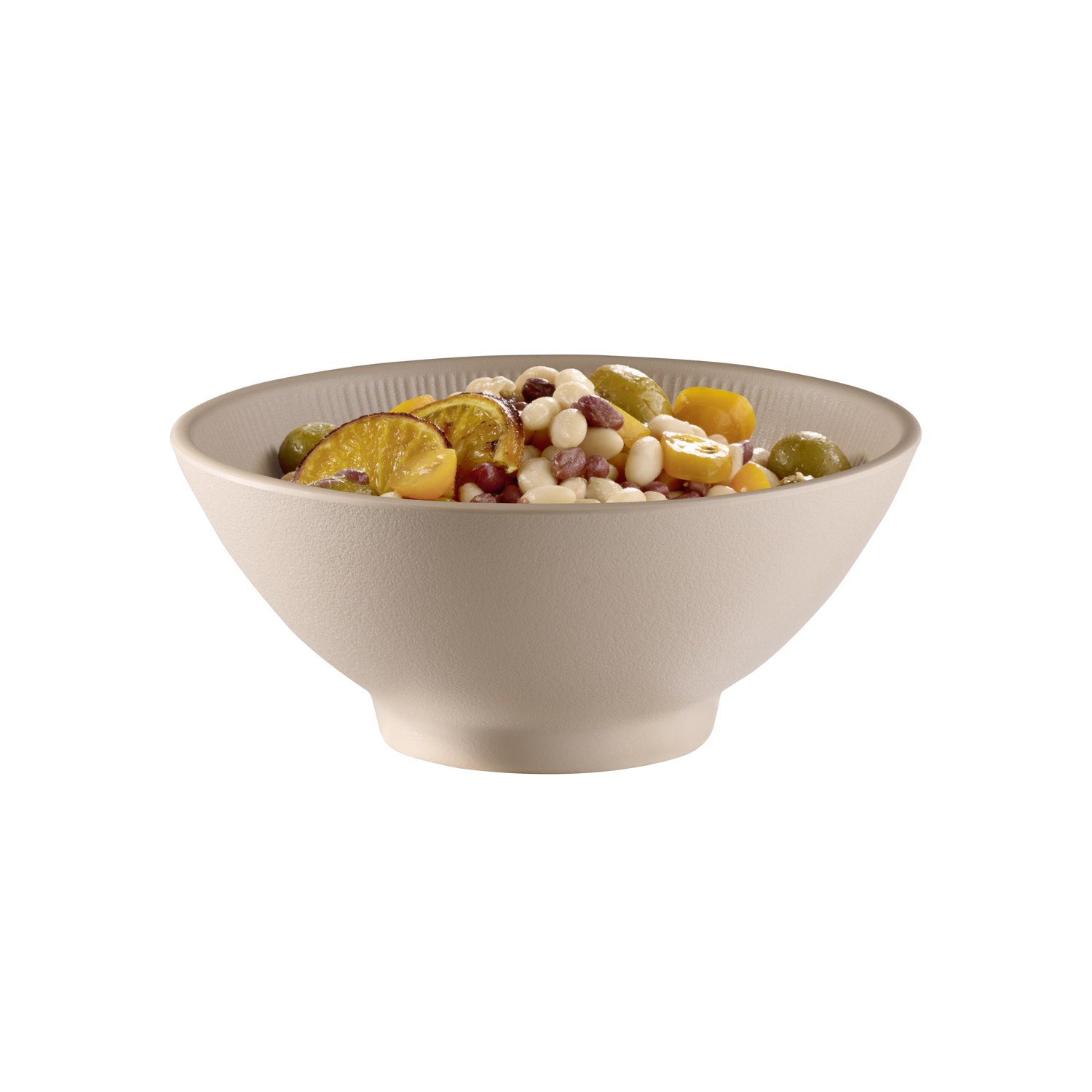 Schale -NERO- Ø 19 cm, H: 8 cm, Melamin, sand