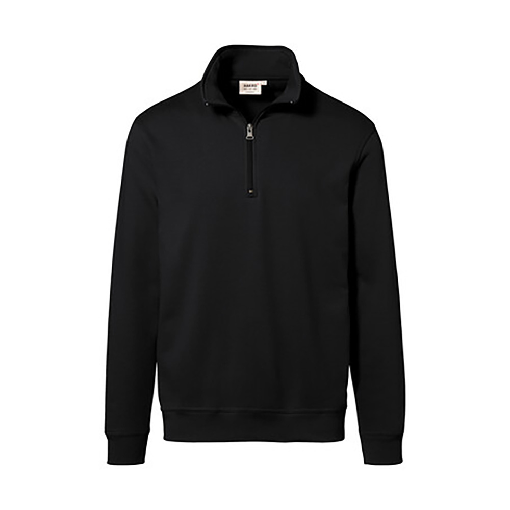 Zip-Sweatshirt Premium, schwarz
