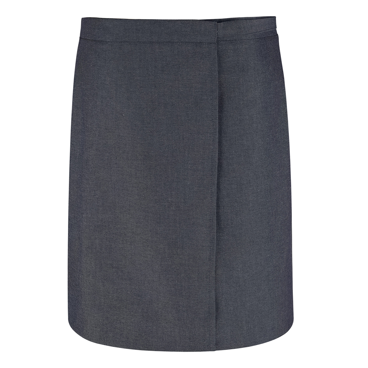Wickel-Bistroschürze 60 x 125 cm, Jeanslook blau