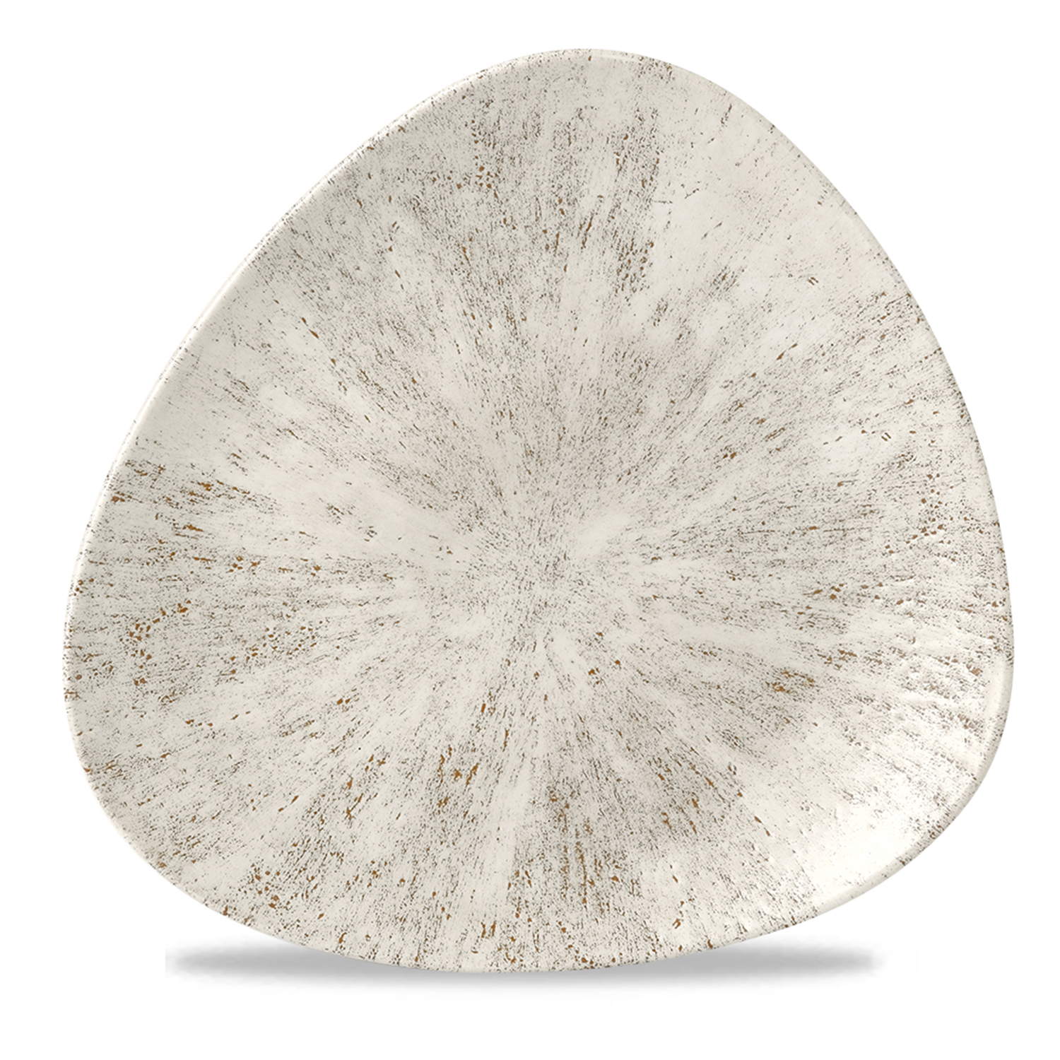 Triangle Teller flach 26,5 cm, Studio Prints Stone Agate Grey