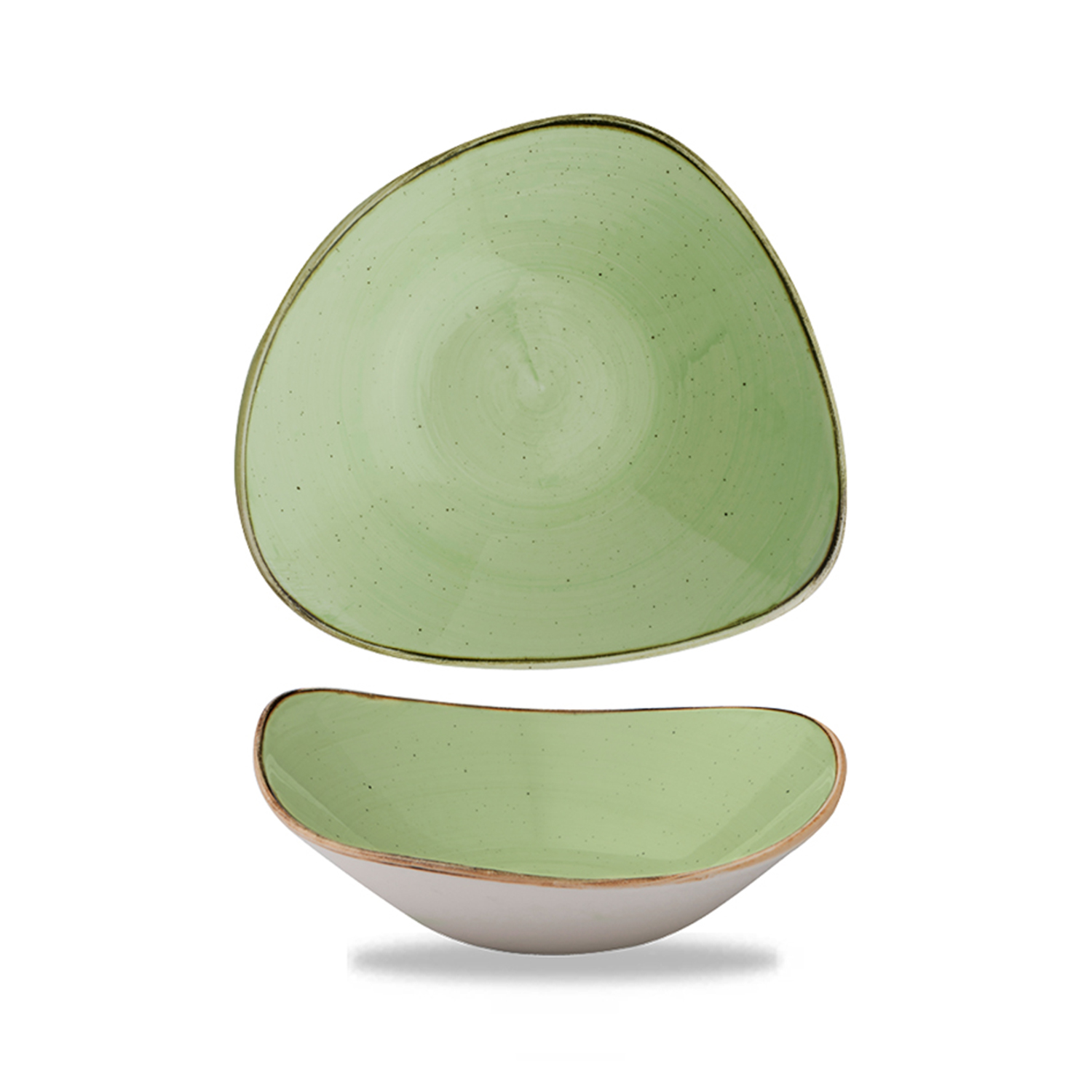 Triangle Bowl 23,5 cm, Stonecast Sage Green