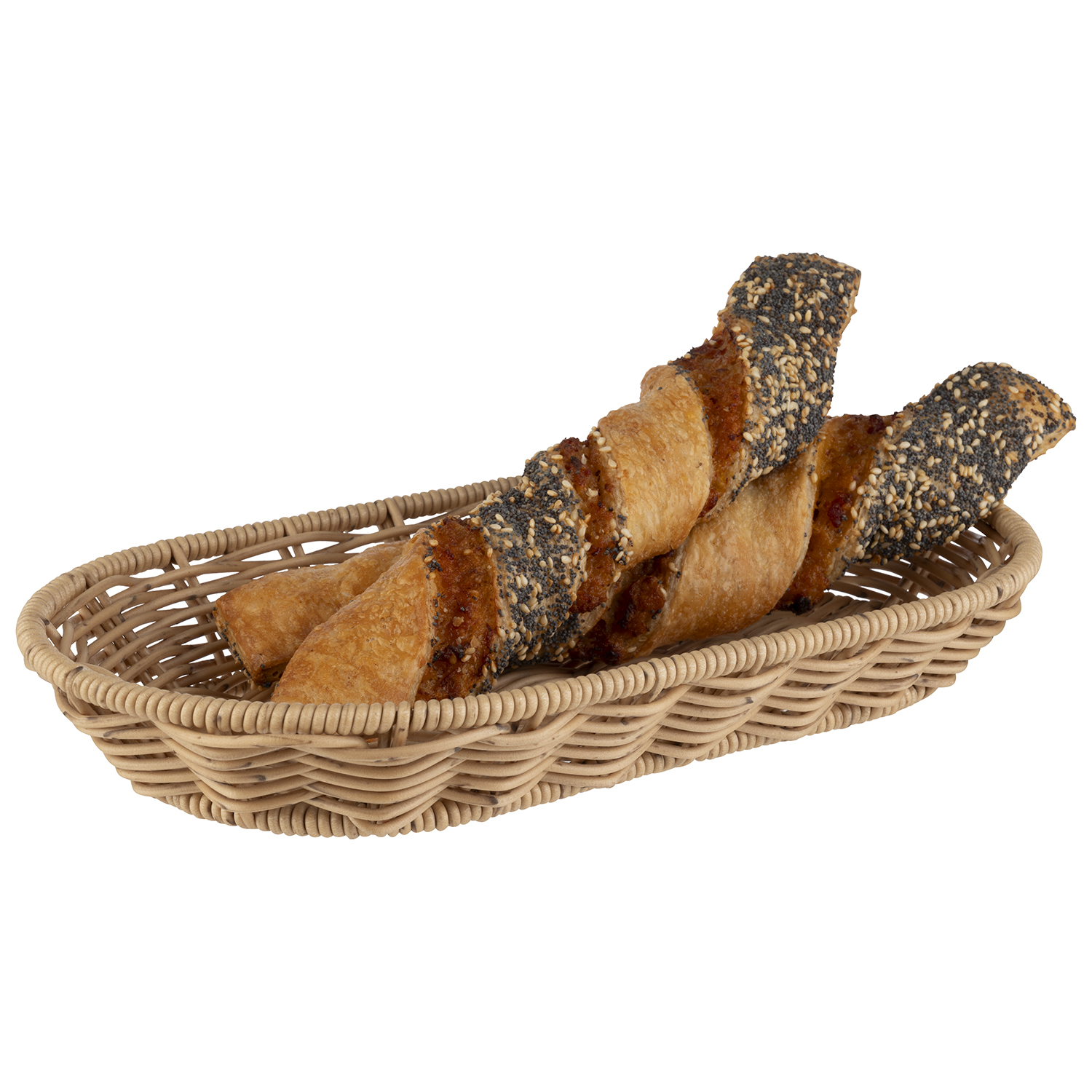 Korb COVE oval 28 x 16 cm, H: 4 cm, beige