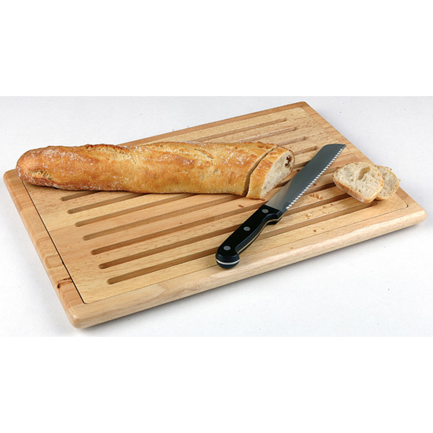 Brotschneidebrett 60 x 40 cm, H: 2 cm Holz 