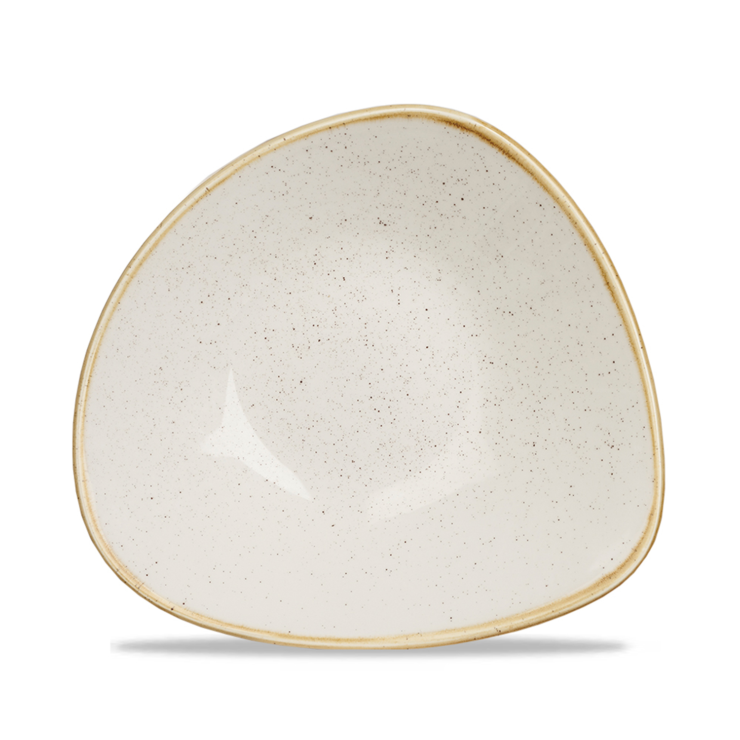 Triangle Bowl 23,5 cm, Stonecast, Barley White