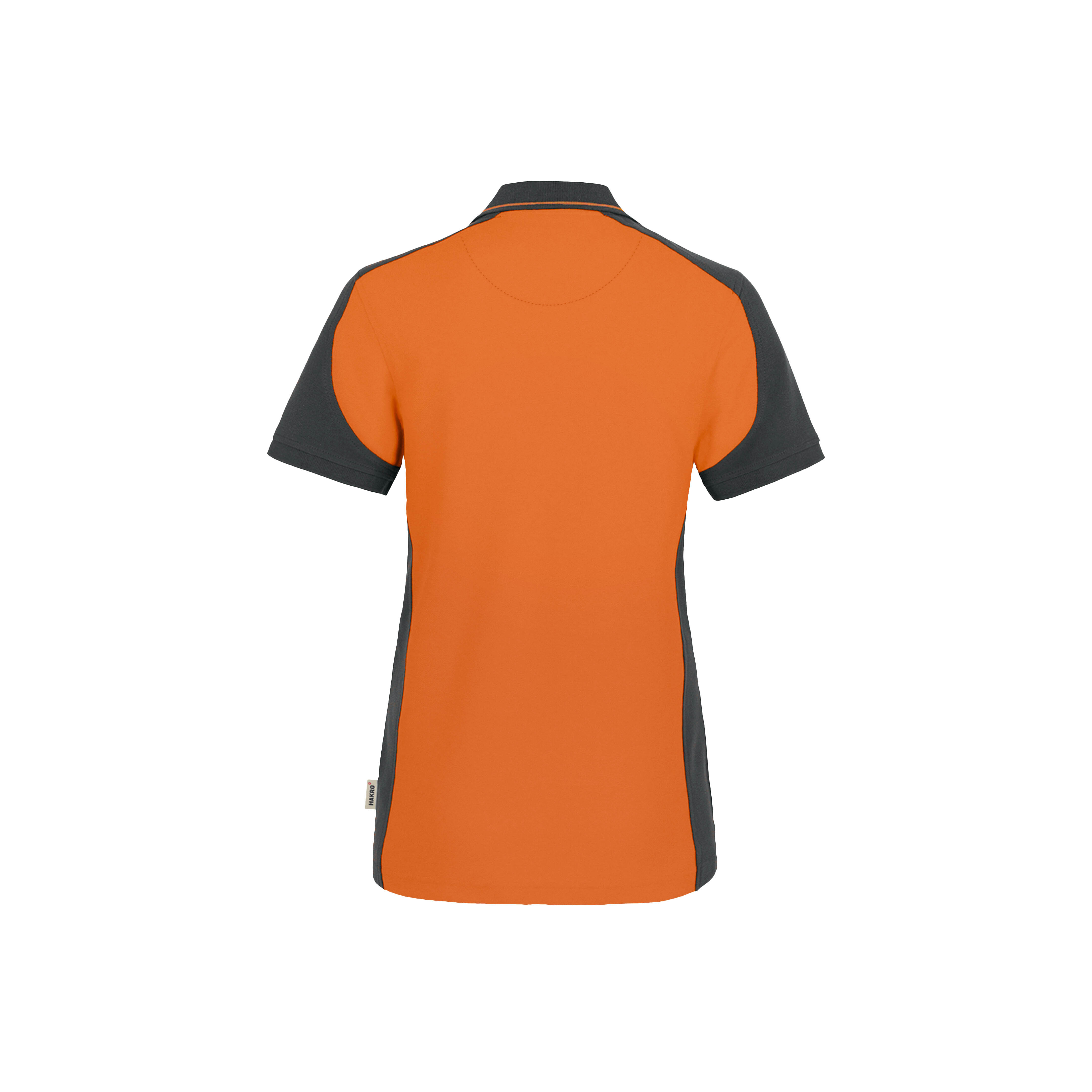 Woman-Polo Contrast, orange/anthrazit