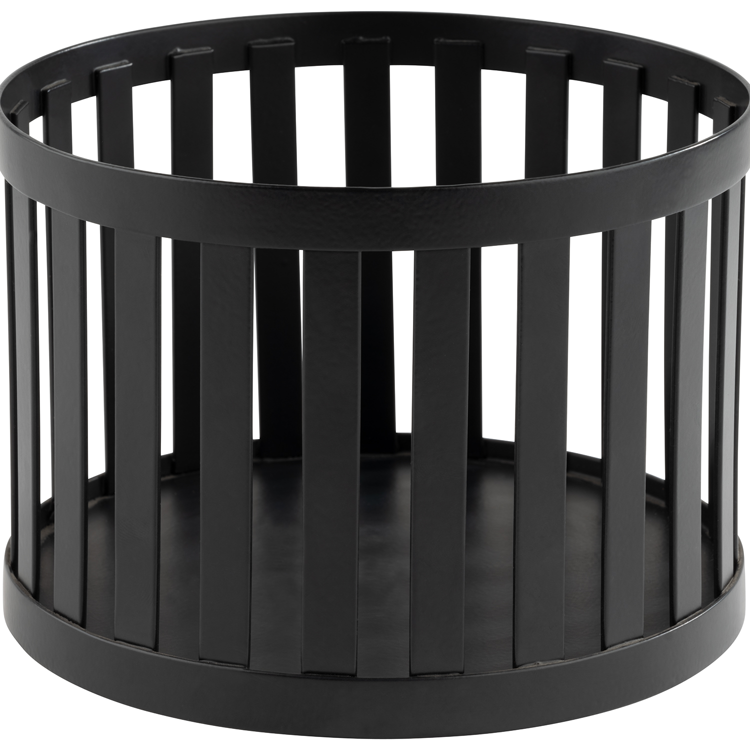 Korb / Ständer APS PLUS ø 15 cm, H: 10,5 cm, schwarz Korb / Ständer APS PLUS ø 15 cm, H: 10,5 cm, schwarz