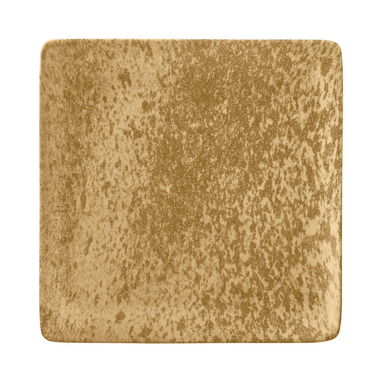 Teller flach quadratisch 19,0 cm, Sandstone Dark Yellow