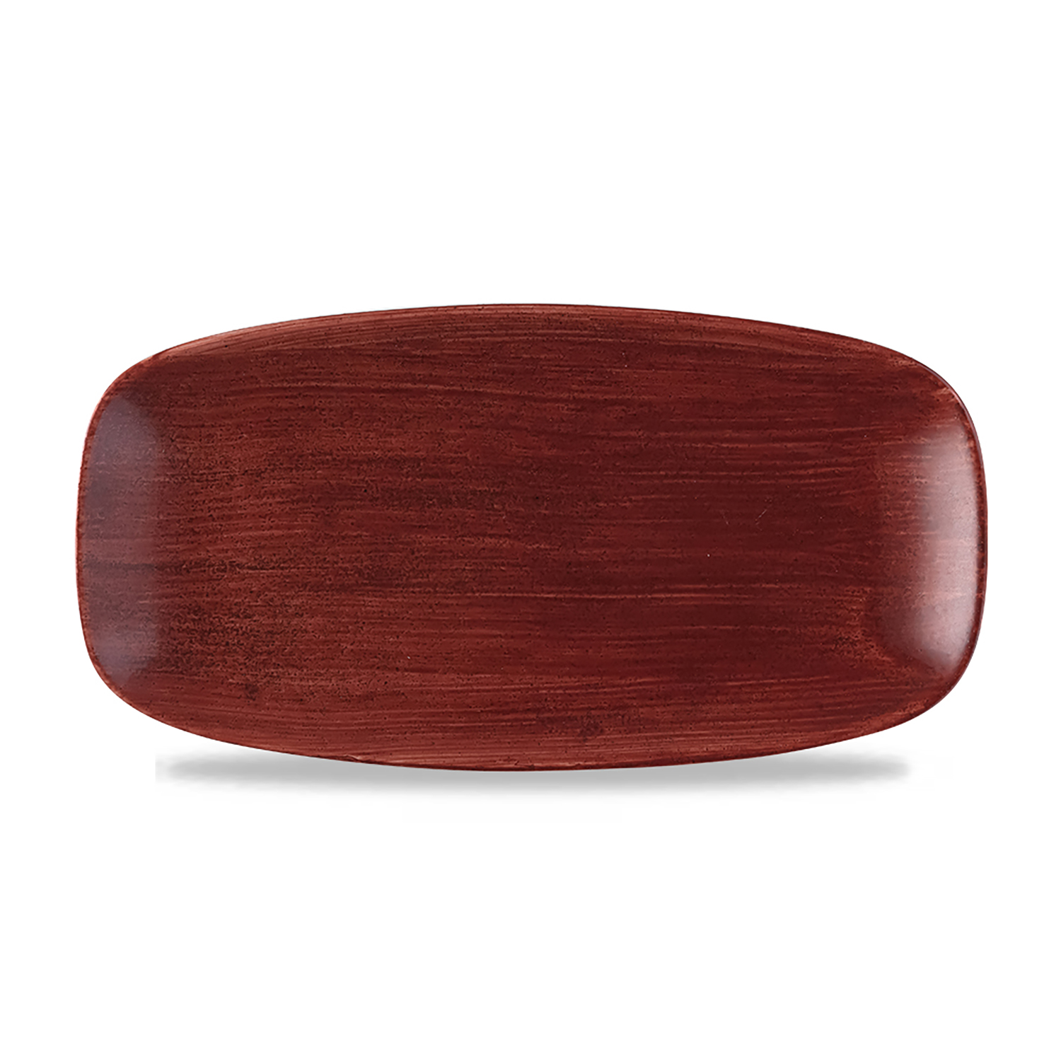 Chefs Oblong Platte No. 3, 29,8 x 15,3 cm, Stonecast Patina Rust Red