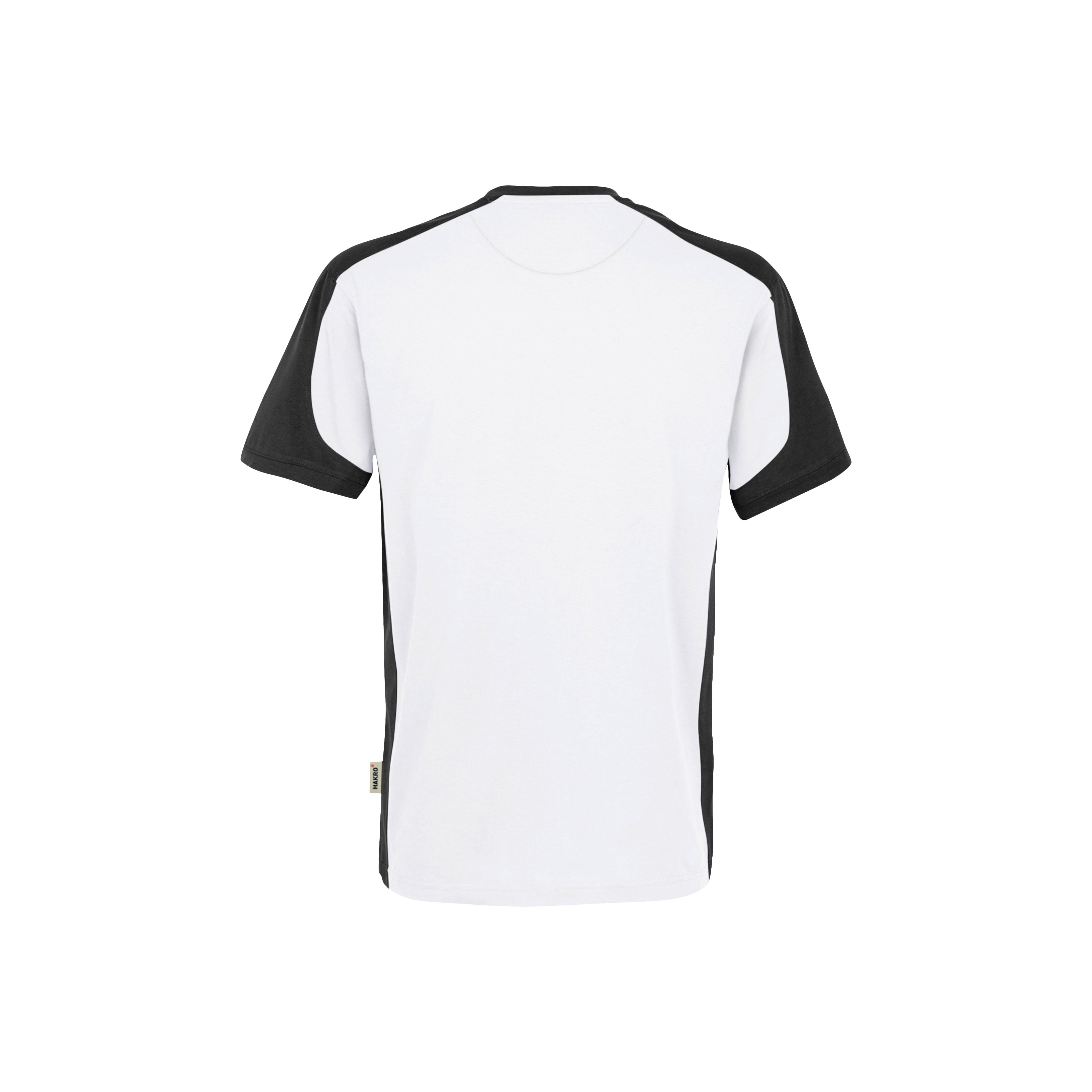 Unisex T-Shirt Contrast, weiß/anthrazit