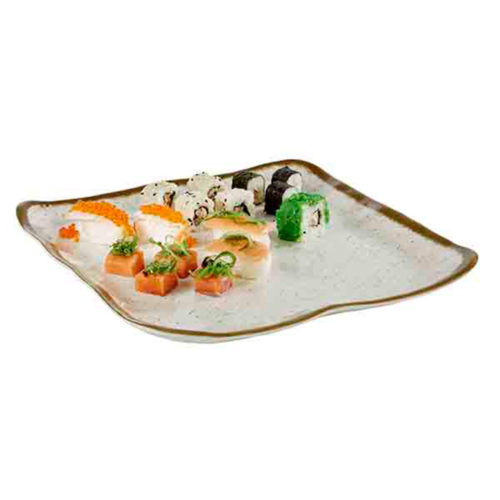 Teller -STONE ART- 33 x 32,5 cm, H: 3 cm Melamin 