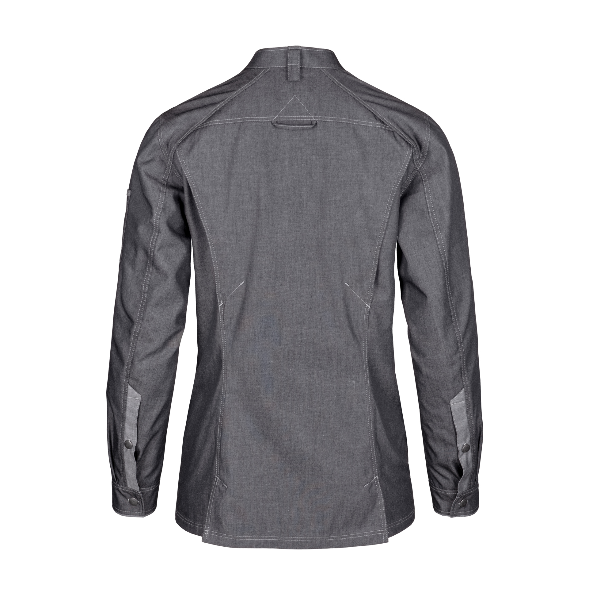 Damen-Kochjacke Denim Craft 1/1 Arm, denim black