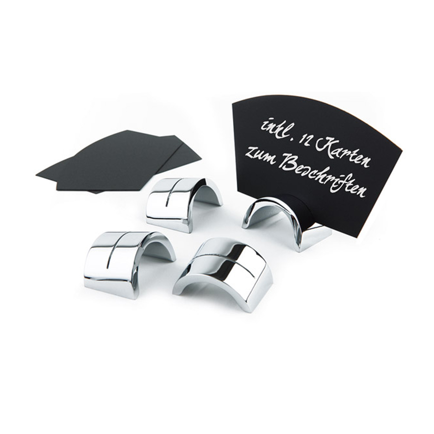 Kartenhalter-Set, 18-tlg. 6 Kartenhalter 4 x 2,5 cm 12 Karten: 10 x 6 cm 