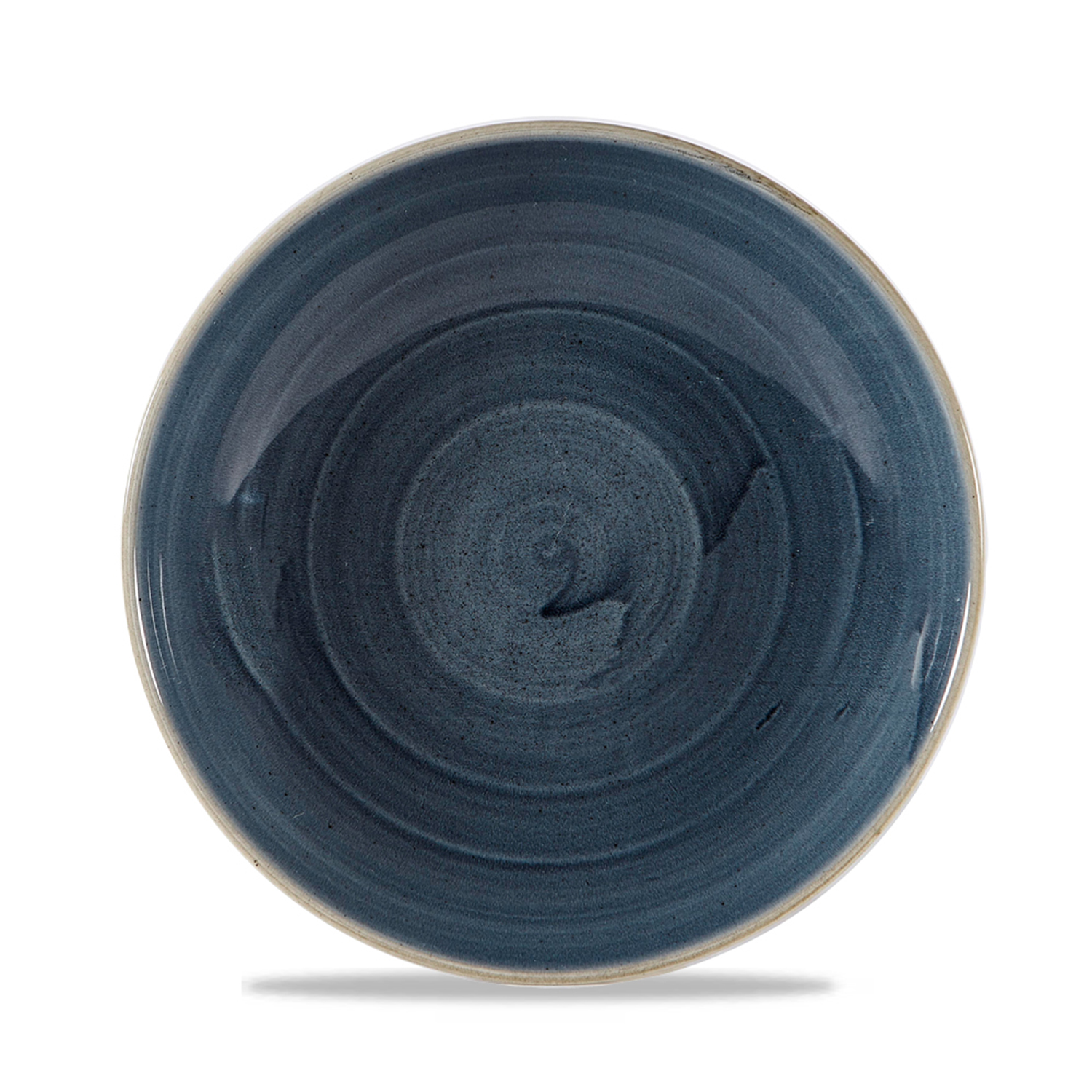 Coup Teller flach 24,8 cm, Stonecast Blueberry