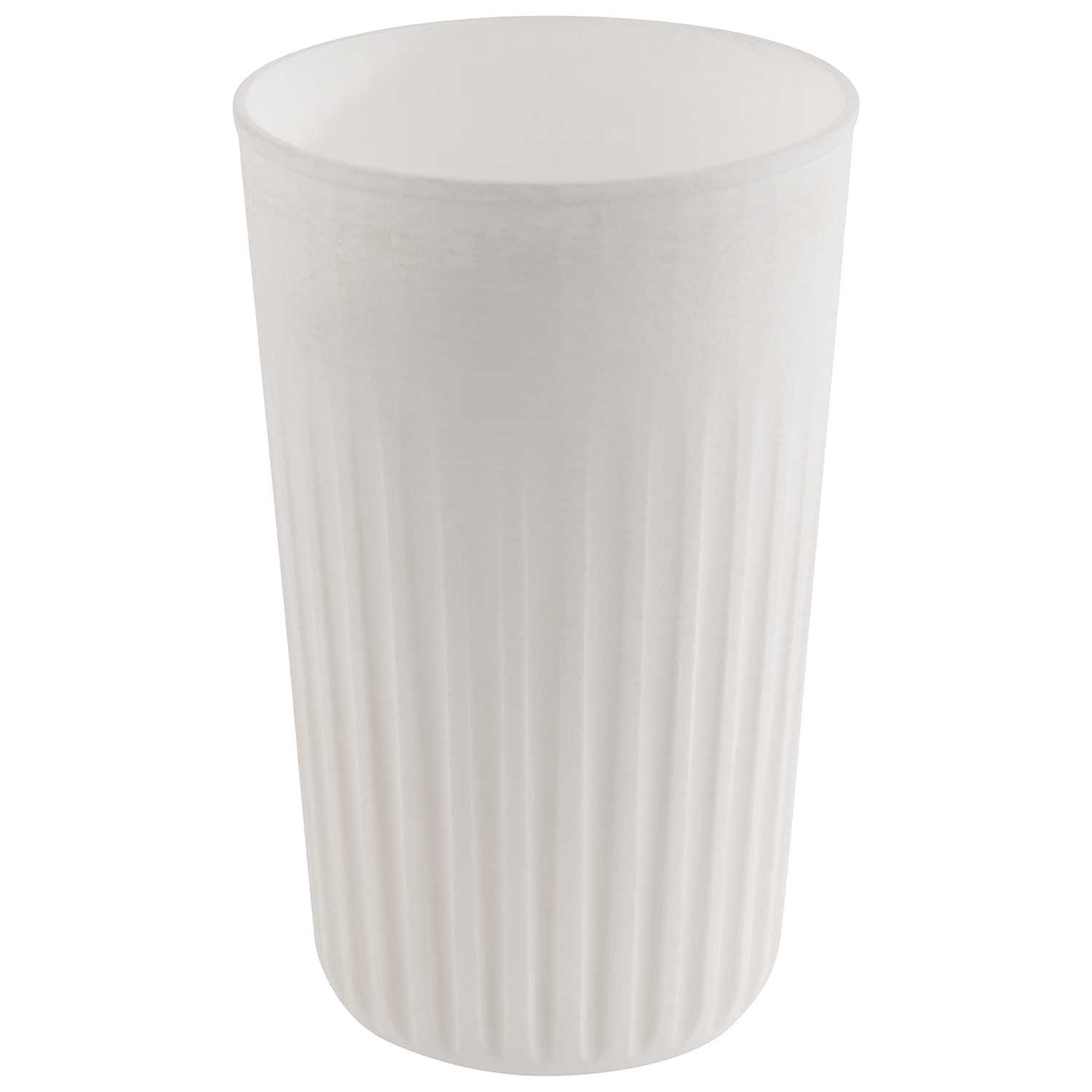 Mehrwegbecher -TO GO- Ø 8,5 cm, H: 13,5 cm, 400 ml,  weiß       