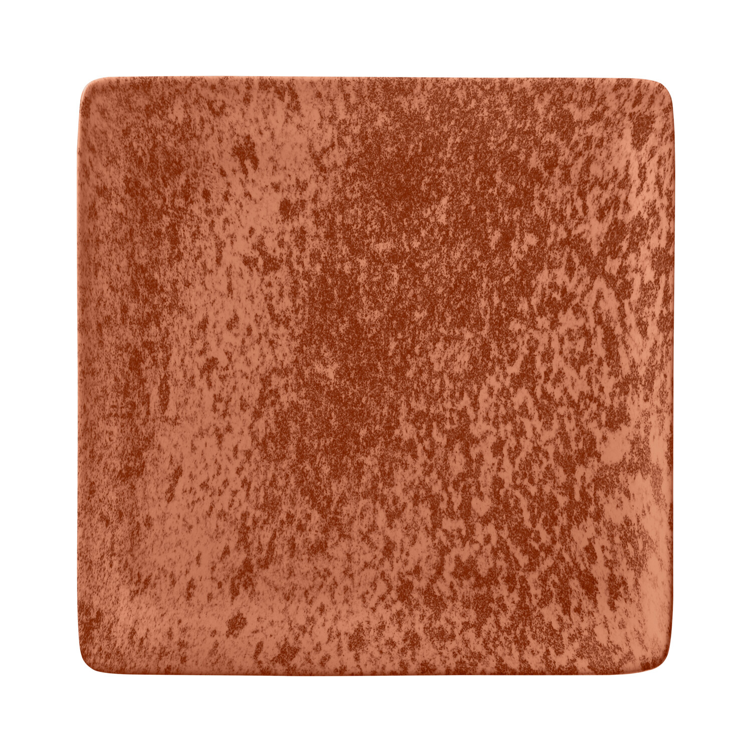 Teller flach quadratisch 19,0 cm, Sandstone Orange
