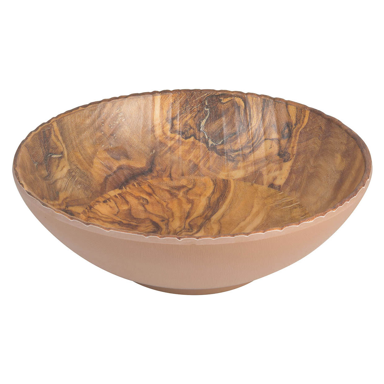 Buffetschale Transform, ø 25,4cm H9,5cm, Melamin Holzoptik
