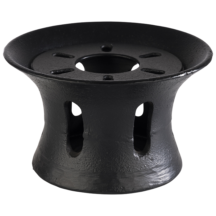 Stövchen -ASIA- Ø 13 cm, H: 7,5 cm Gusseisen schwarz 