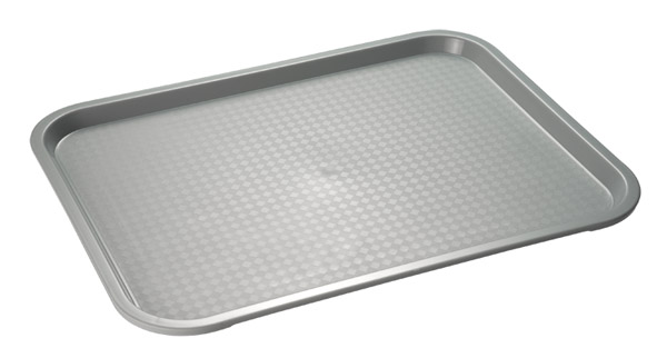 Tablett Fast Food 35 x 27 cm, grau 