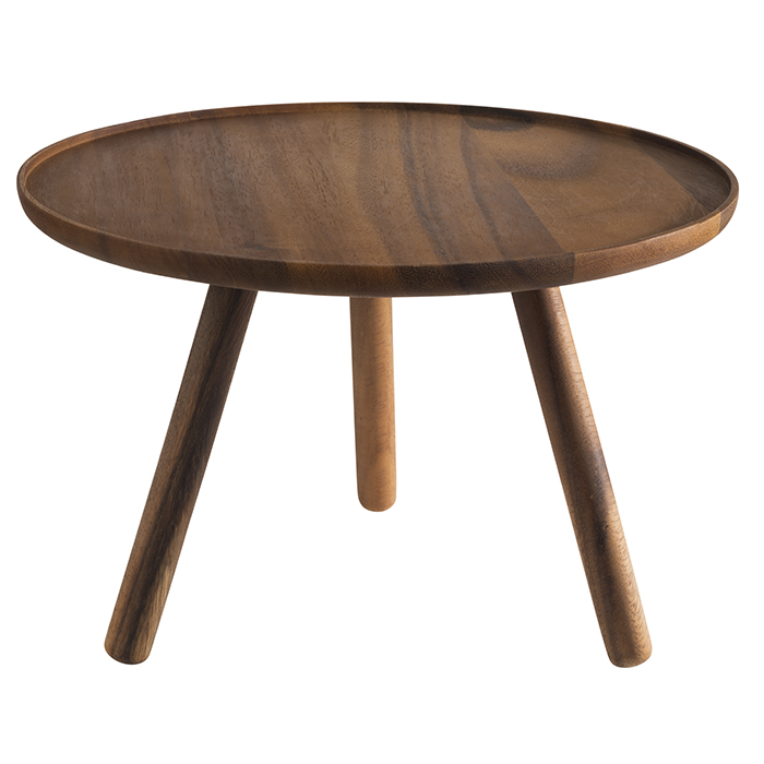 Buffetständer -ACACIA- Ø 30,5 cm, H: 20 cm Akazienholz 