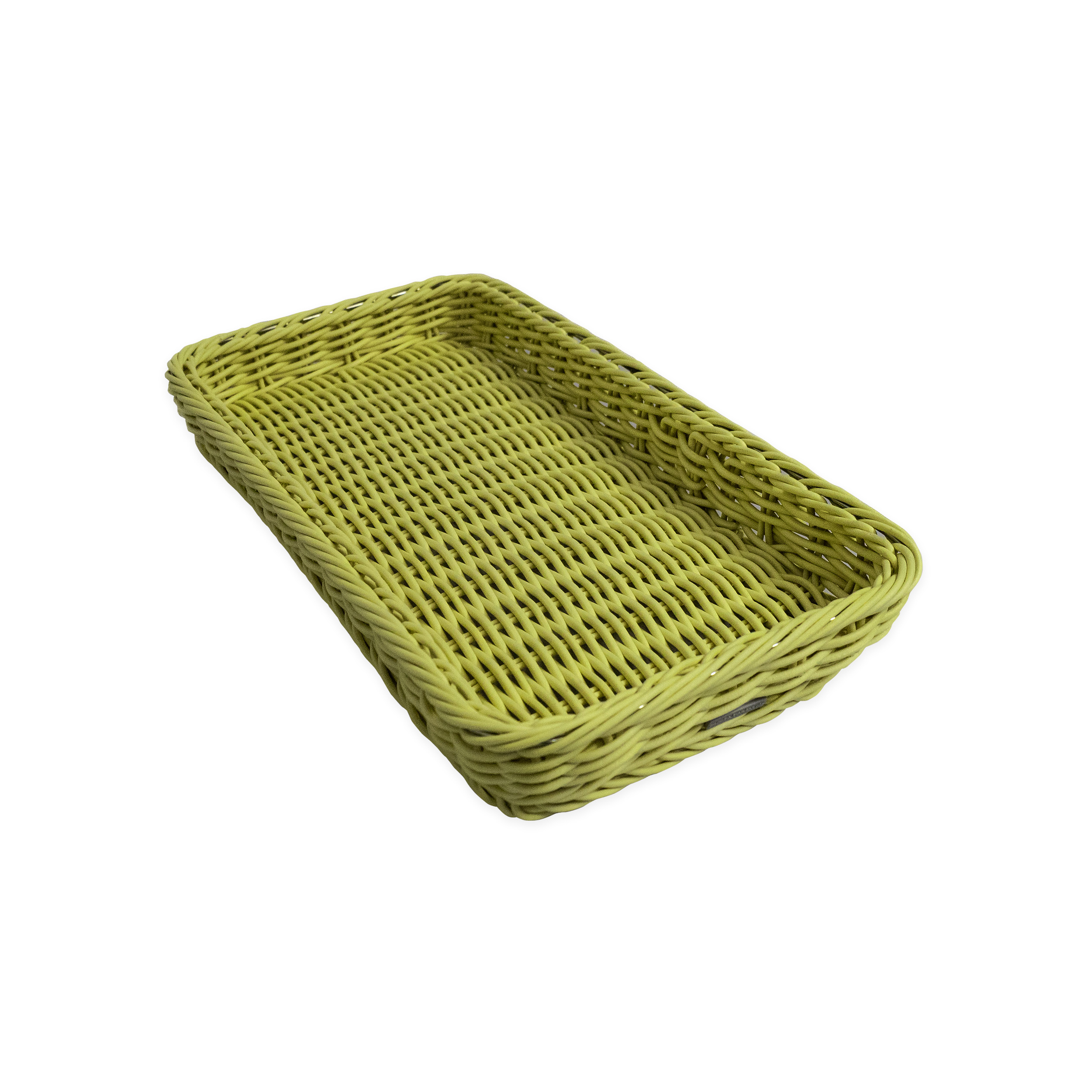 Auslagekorb 30 x 20 x 5 cm, grün mit Rahmenverstärkung aus Edelstahl