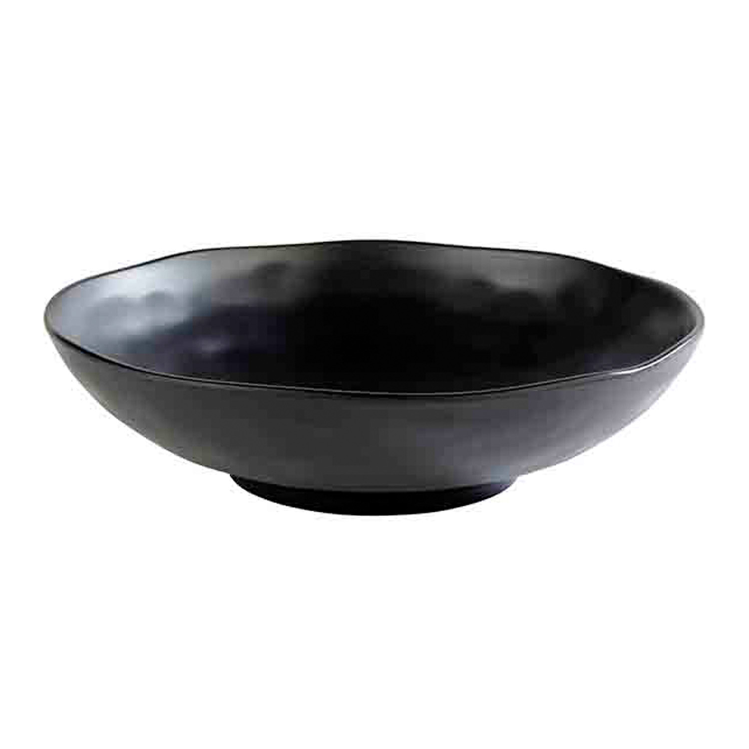 Schale -ZEN- Ø 31 cm, H: 8,5 cm Melamin, schwarz, Steinoptik 