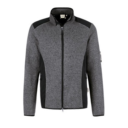 Unisex-Strickfleecejacke, anthr./melange