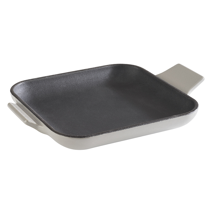 Servierpfännchen -CAST IRON- 13 x 13 cm, H: 2 cm Gusseisen, emailliert 