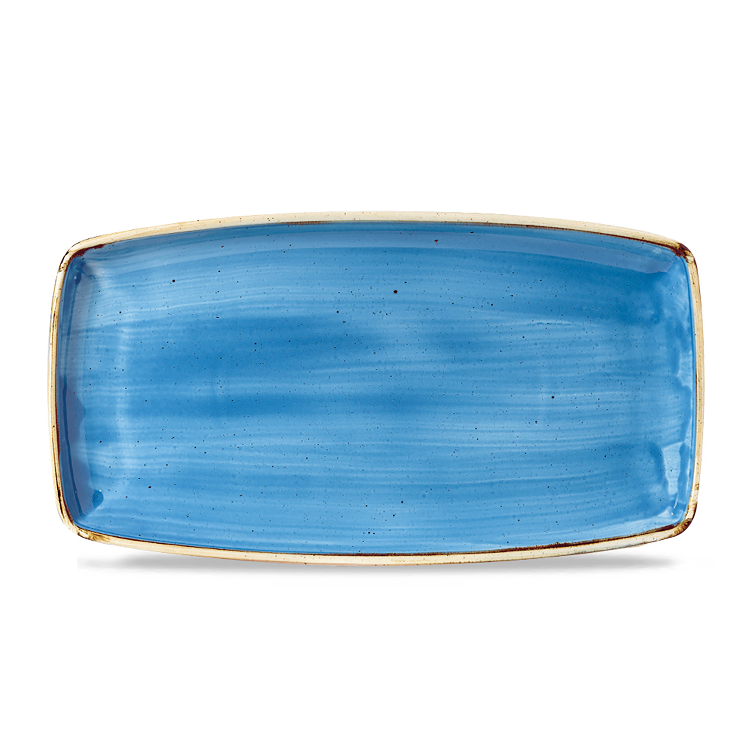 Oblong Platte 34,5 x 18,5 cm, Stonecast Cornflower Blue