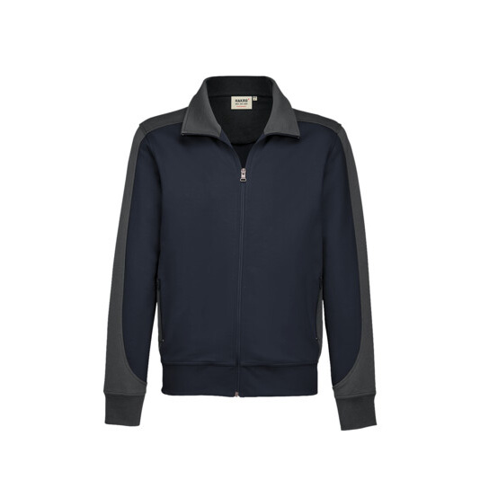 Unisex-Sweatjacke Contrast Mikralinar, tinte/anthrazit