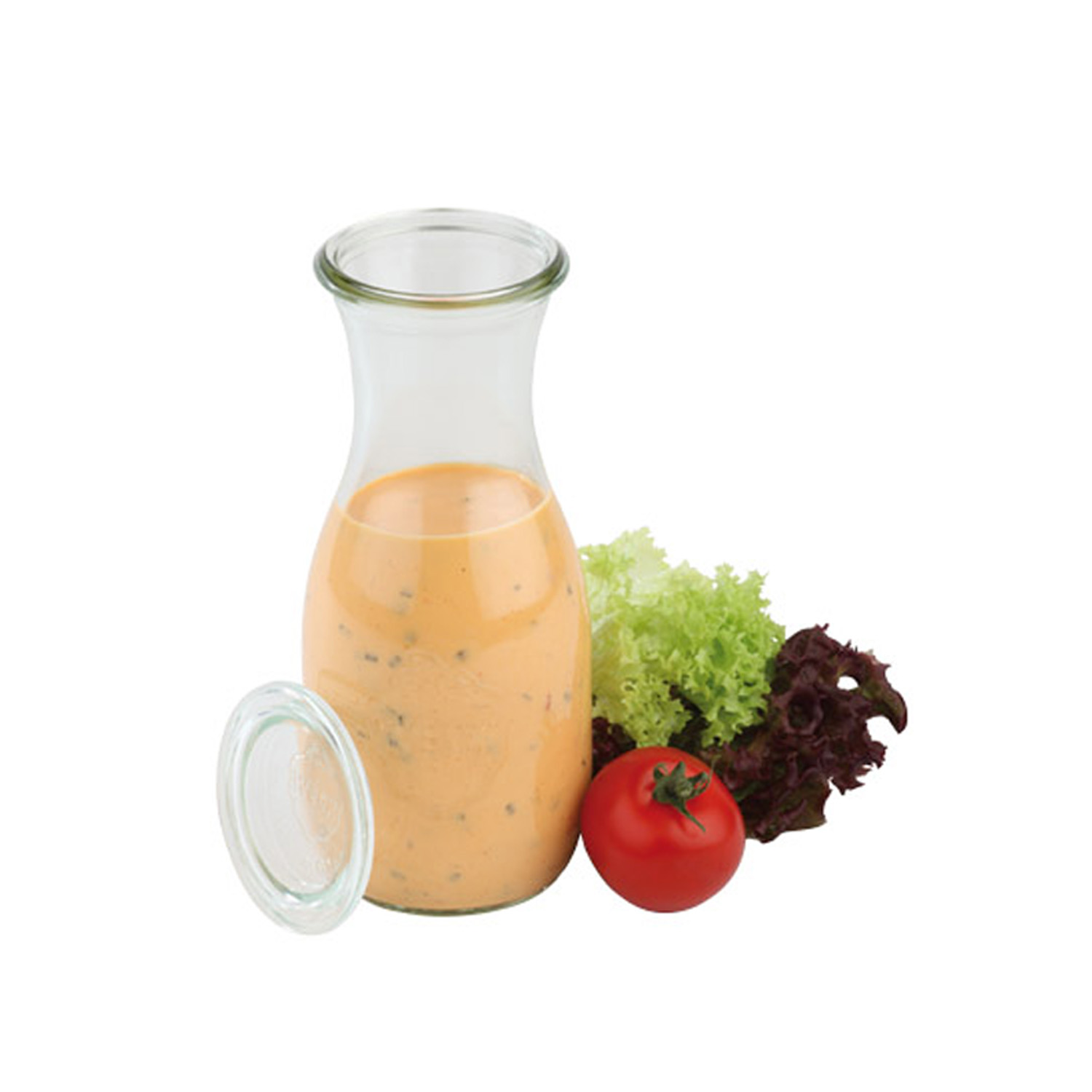 Weck-Saftflaschen mit Deckel 12-teiliges Set 0,5 Liter, H: 19 cm 
