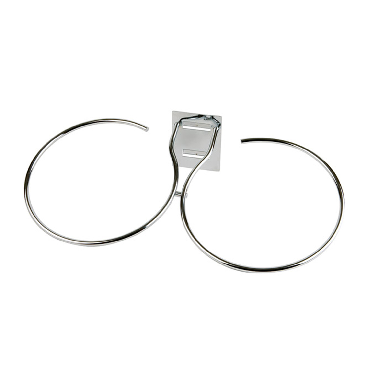 Doppelring für Büfett-Leiter für Schalen Ø ca. 23 cm Metall verchromt 