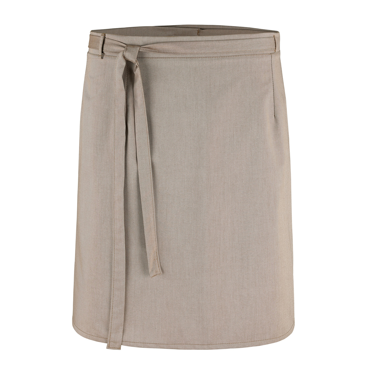 Wickel-Bistroschürze 145 x 60 cm, Jeanslook sand