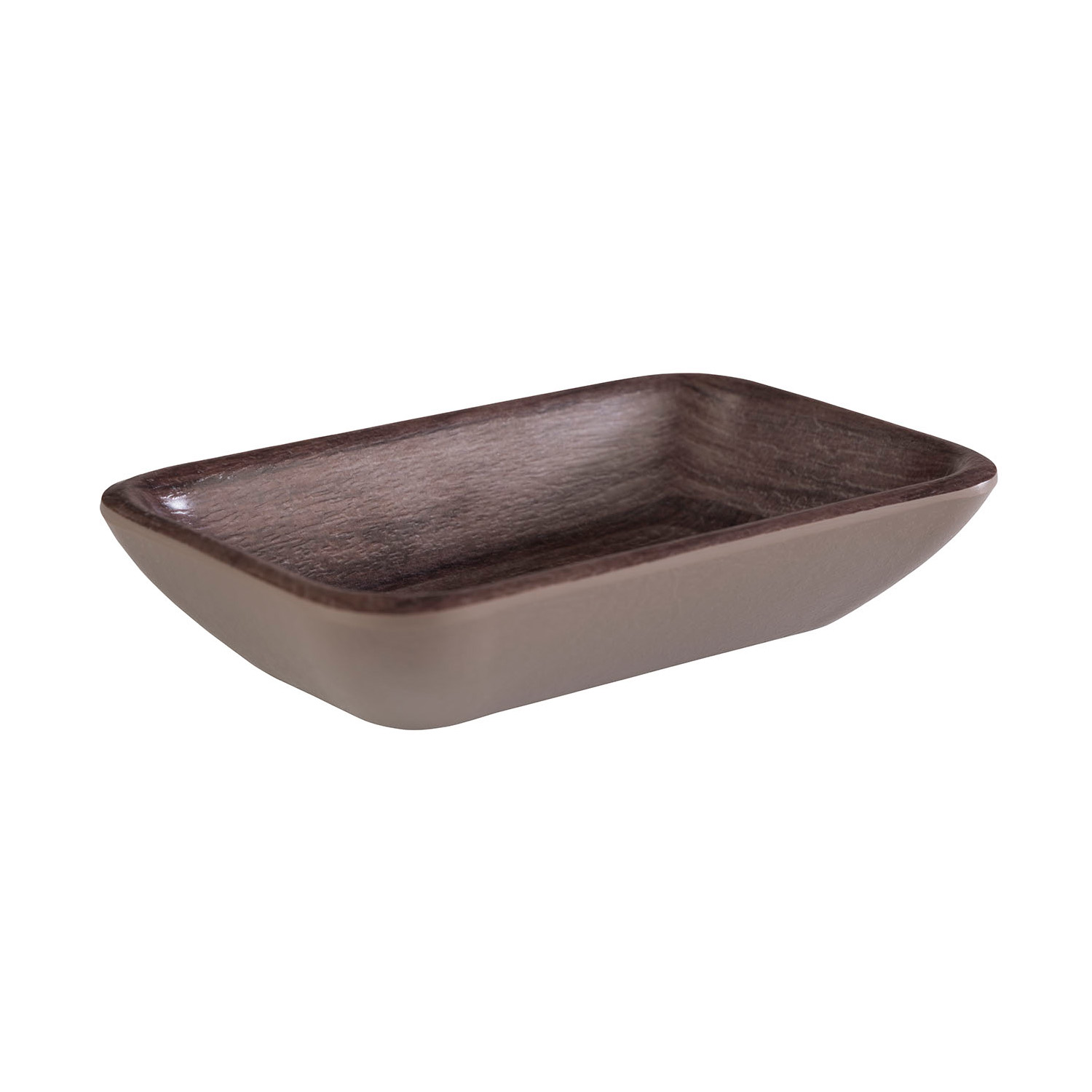 Schale -OAK- 11,5 x 7 cm, H: 2,5 cm, 0,1 ltr.  Melamin, Eichenoptik 
