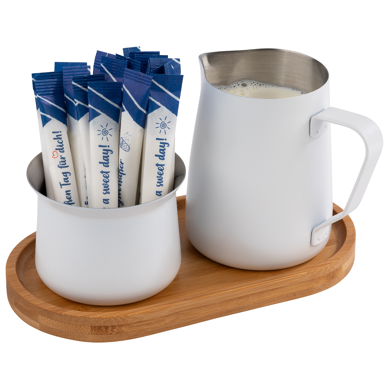 Milch- und Zucker-Set MILURO 5teilig bamboo Milch- und Zucker-Set MILURO 5teilig bamboo