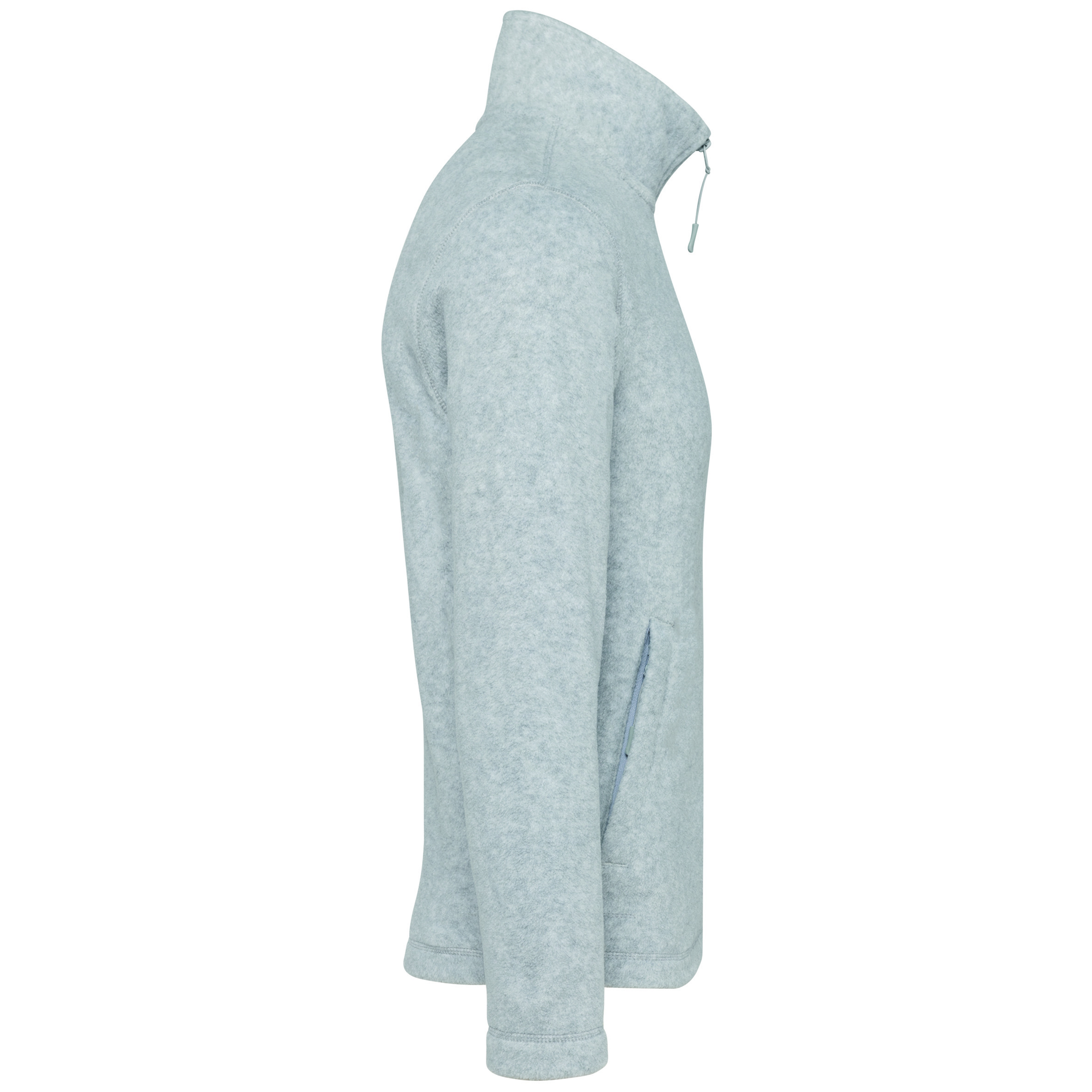 Herren-Fleece-Jacke, aschgrau