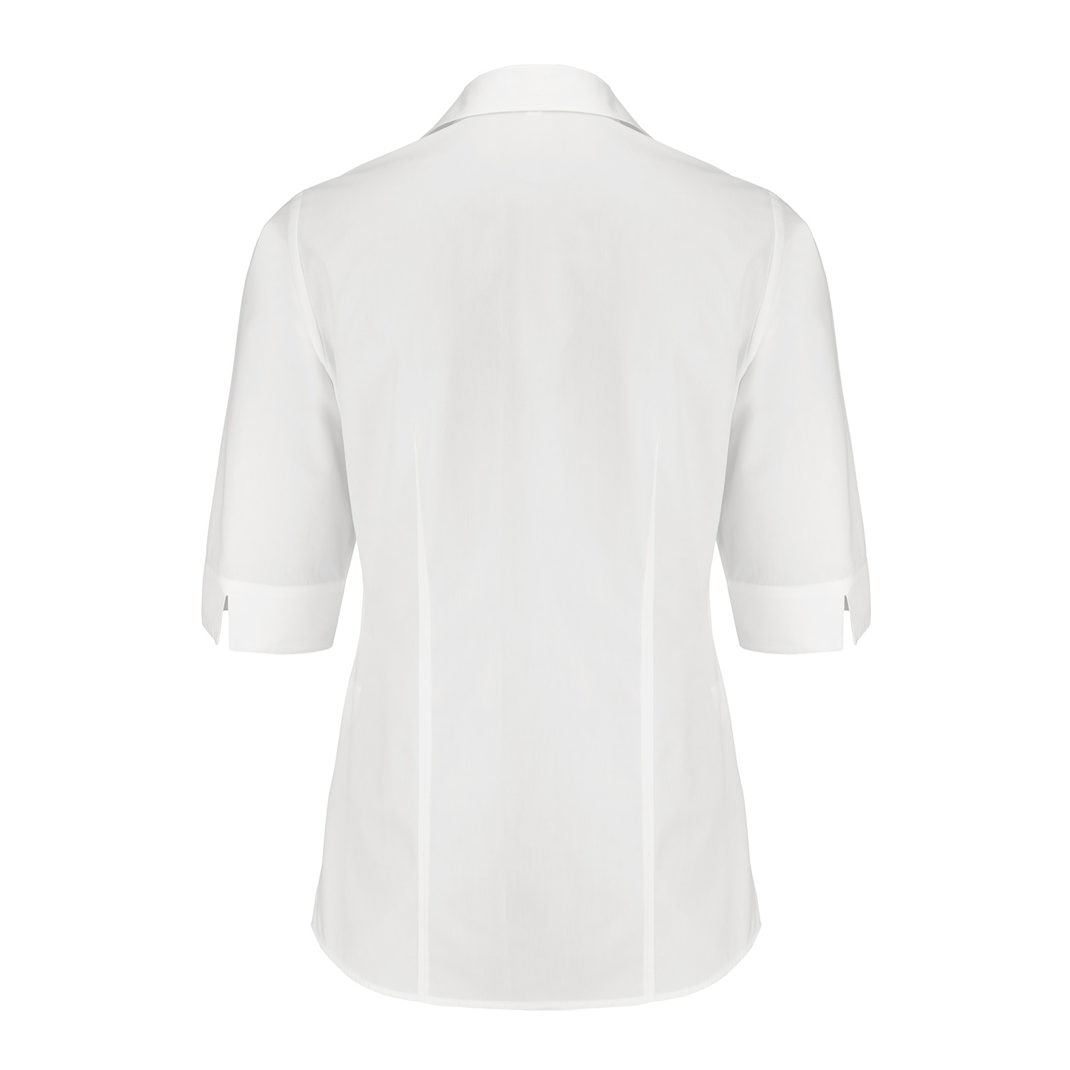 Damenbluse Sara, 3/4 Arm, weiß, taill.