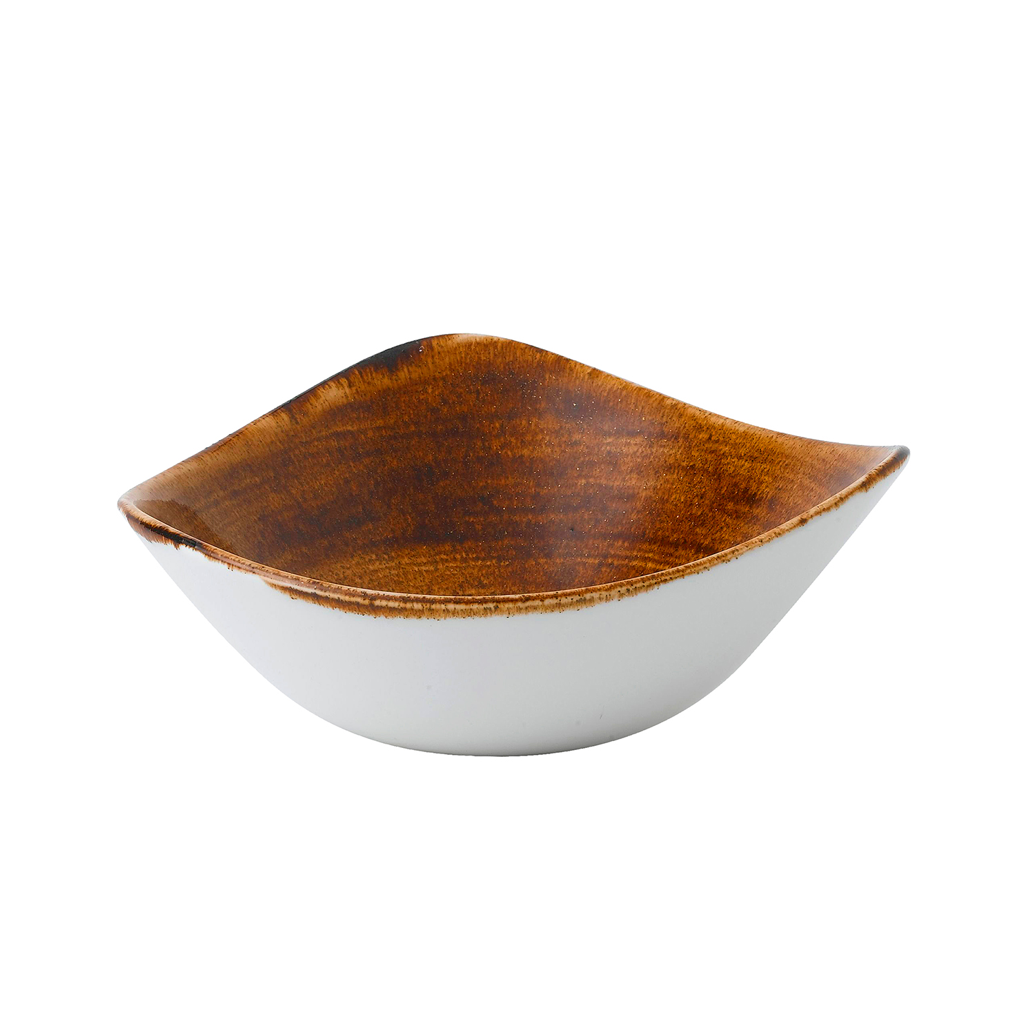 Triangle Bowl 15,3 cm, Stonecast Patina Vintage Copper
