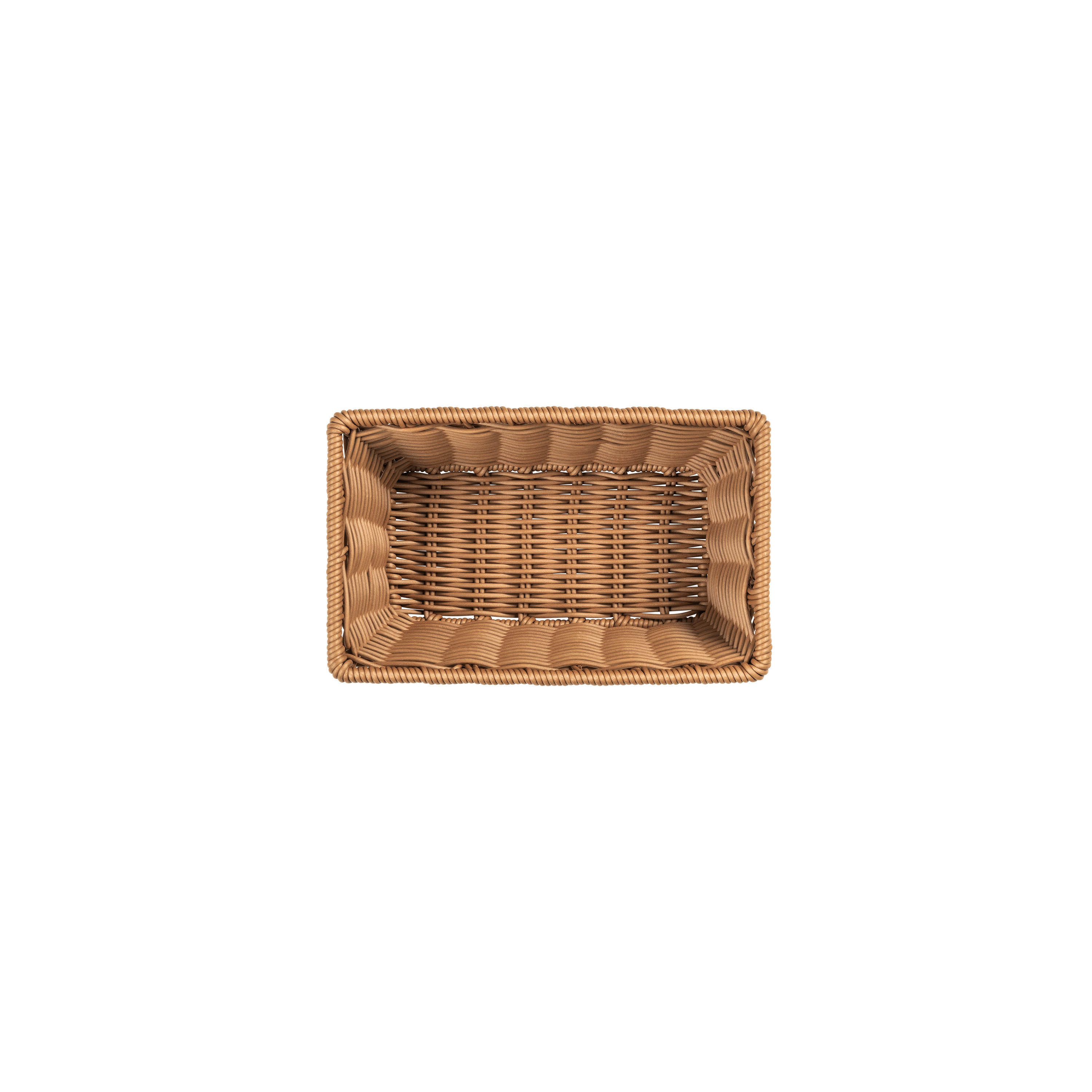 Systemkorb 26,5 x 16,0 x 10 cm, beige mit Drahtverstärkung im oberen Rand